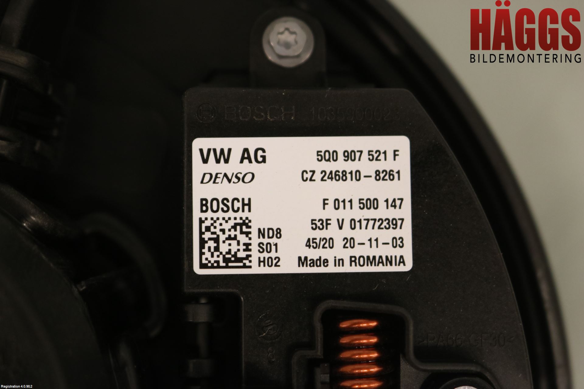 Volkswagen VW PASSAT 20-24 Ac Värmefläkt