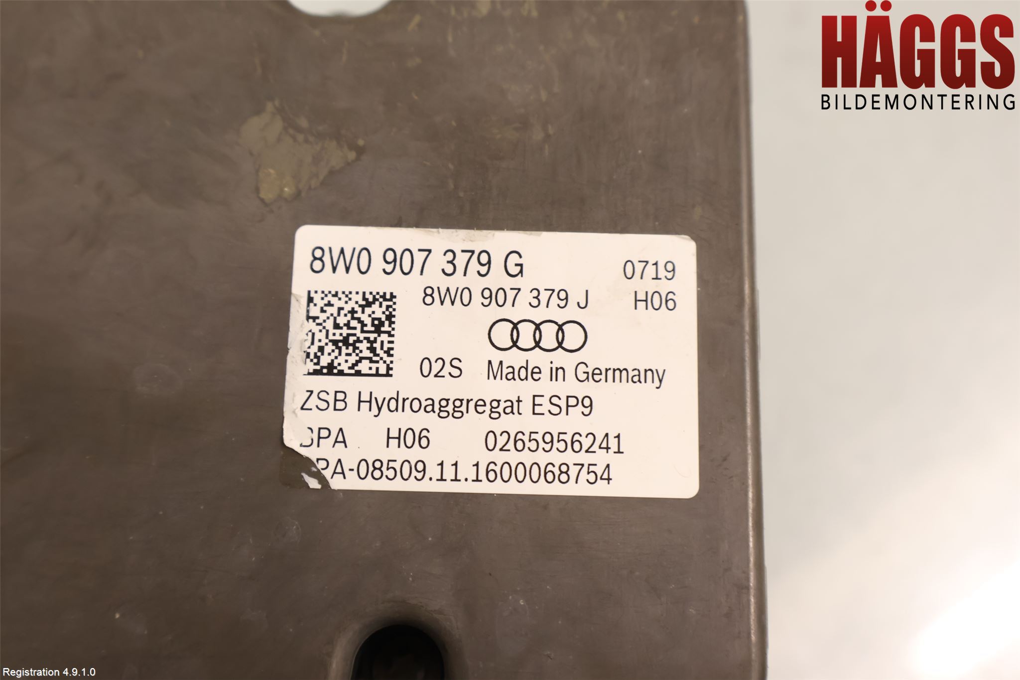 Audi A4/S4 B9 16-19 Abs Hydraulaggregat