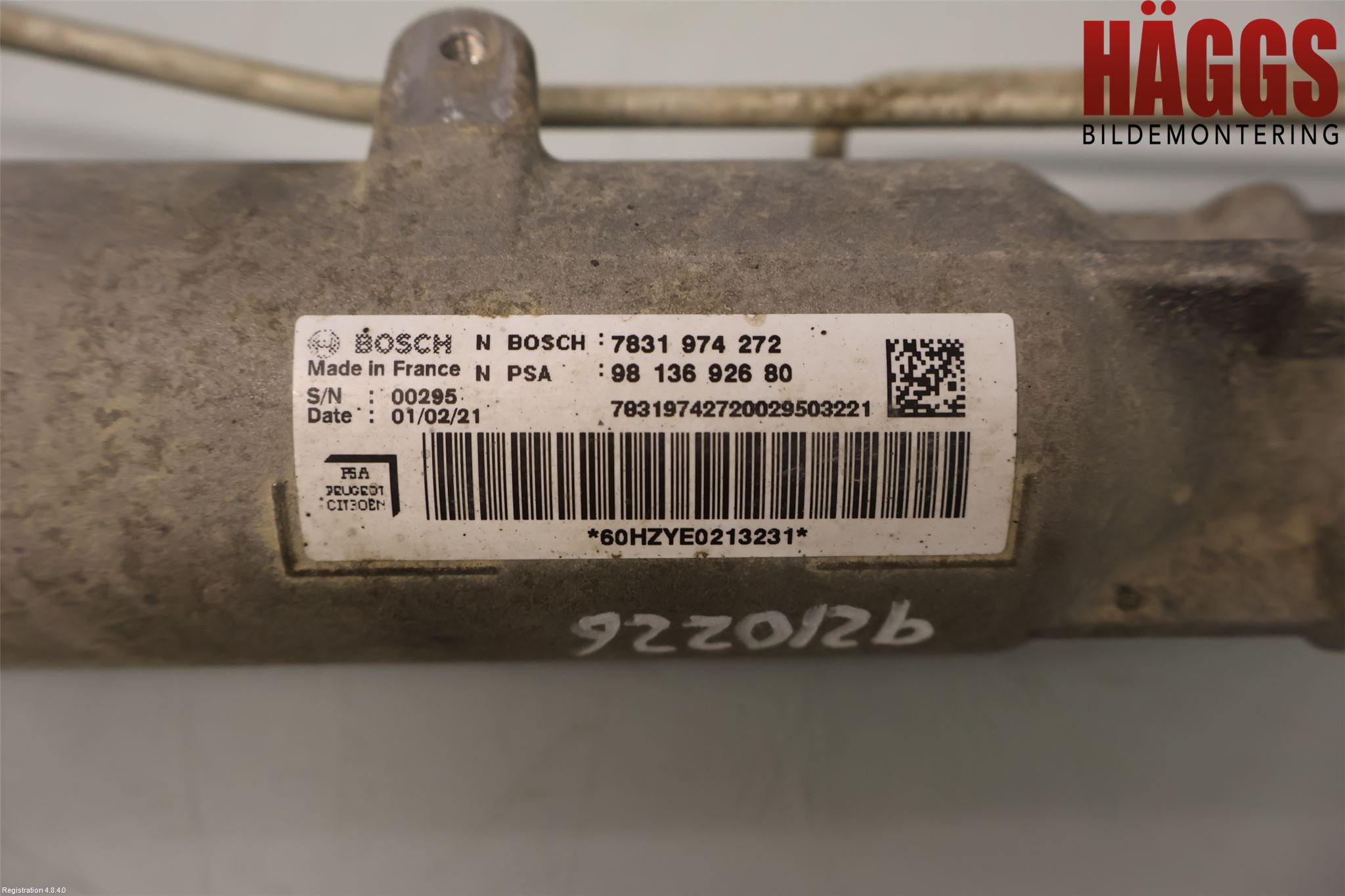 Peugeot EXPERT/E-EXPERT 17- Styrväxel Servo -Snäcka