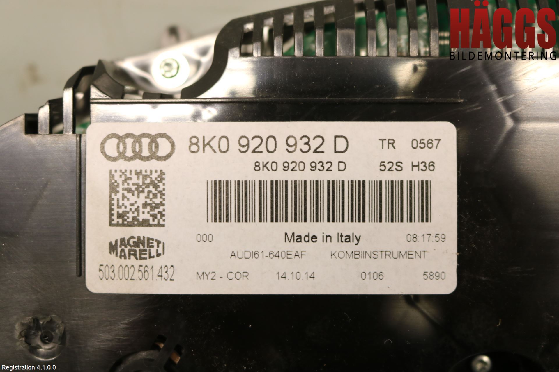 Audi A4 12-15 Instrument Komb