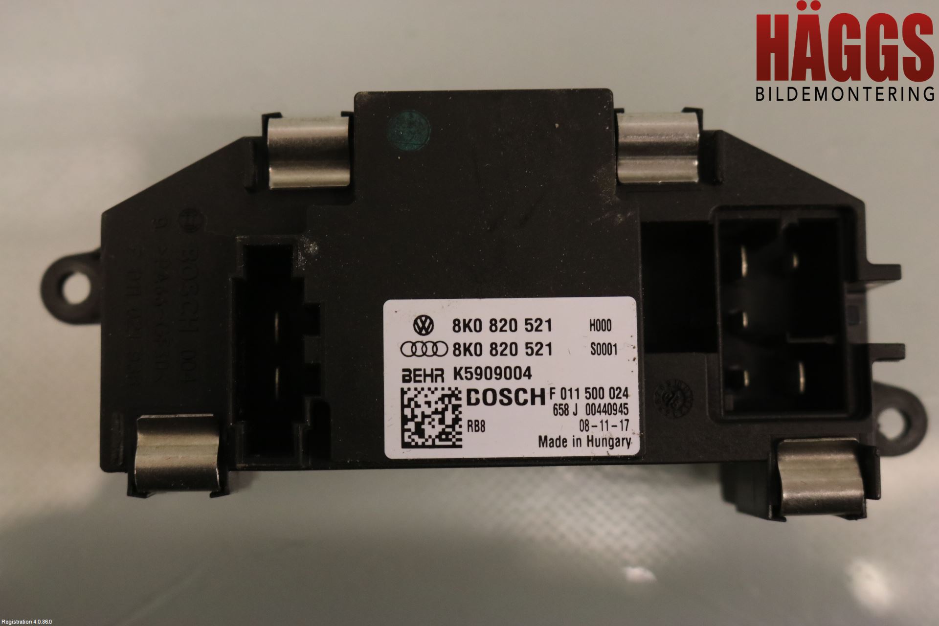 Audi A4/S4 08-11 Värmefläktsmotstånd