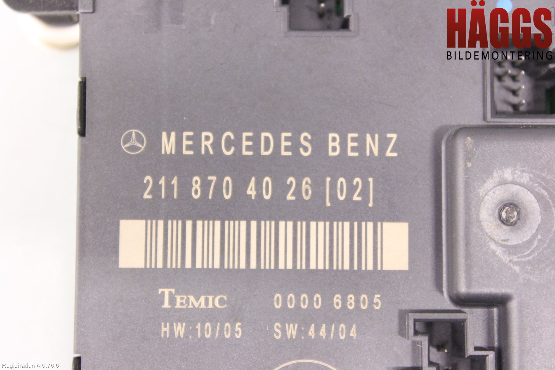 Mercedes-Benz MB E-KLASS (W211) 02-09 Styrenhet Dörr