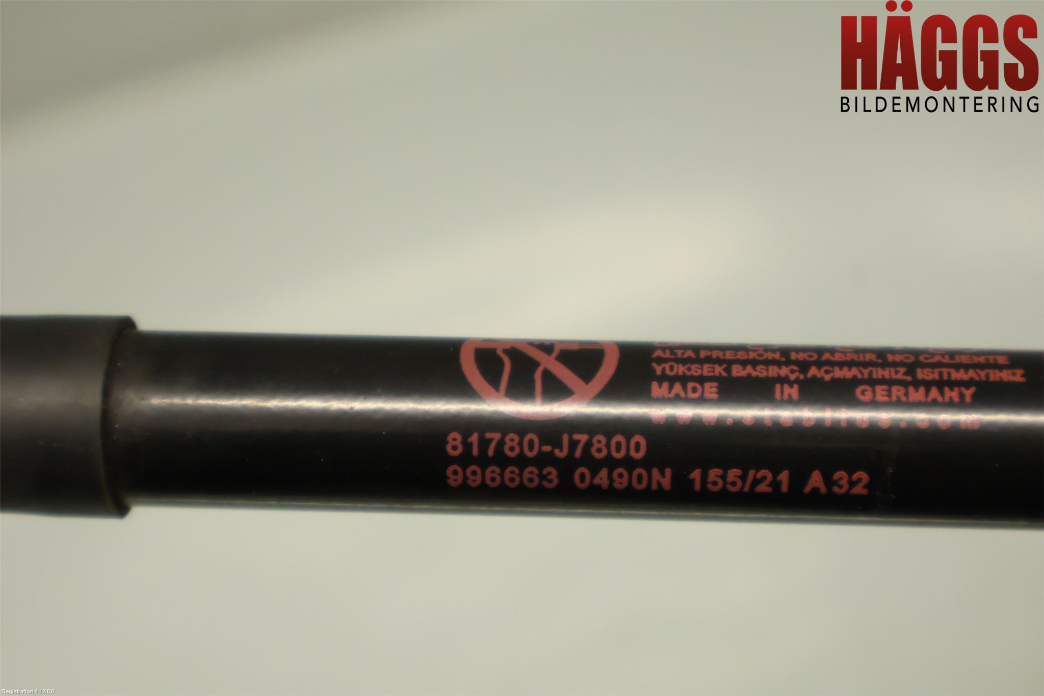 Kia XCEED 19- Gasfjäder Baklucka