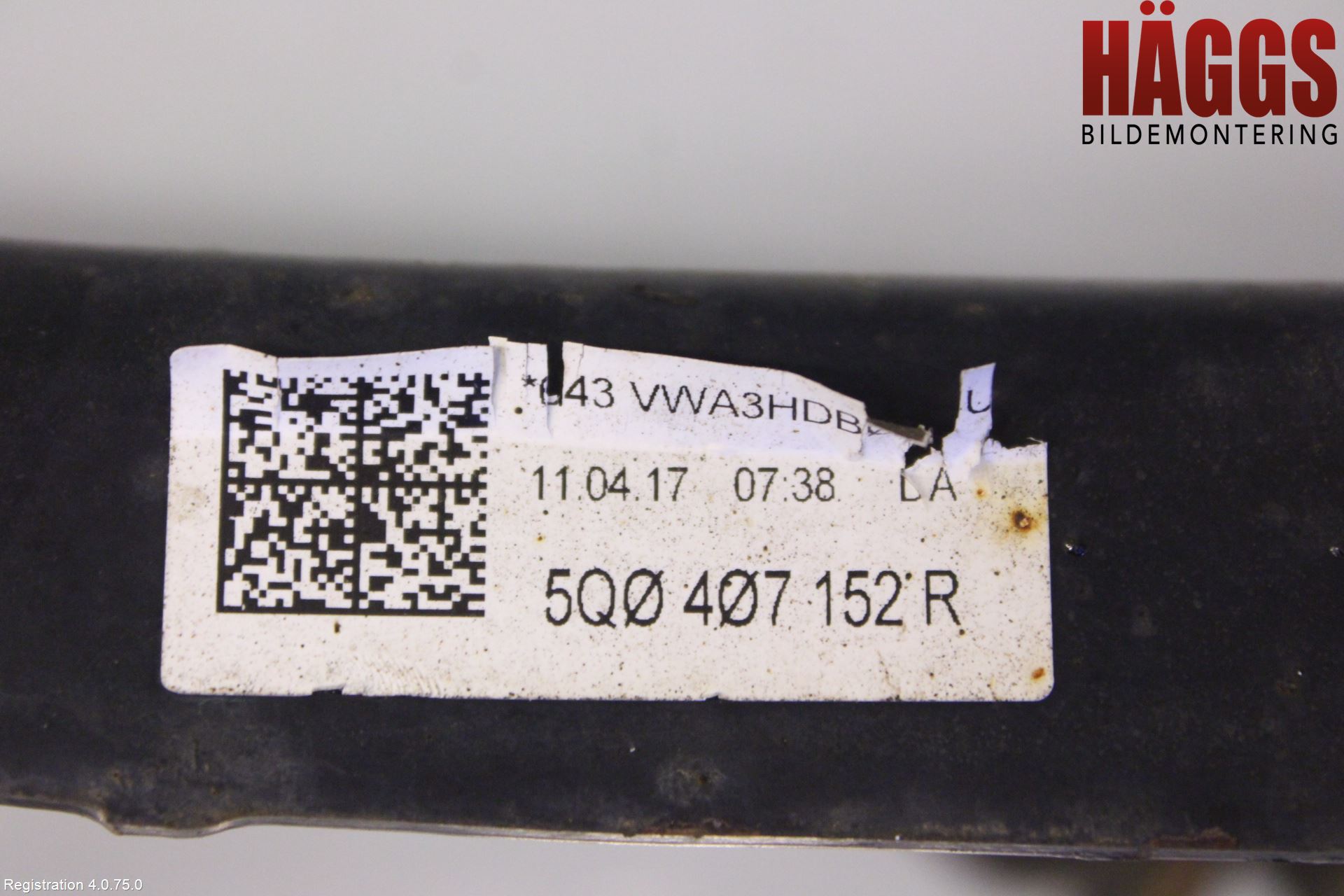 Volkswagen VW GOLF / E-GOLF VII 13-20 Bärarm Fram Undre Hö