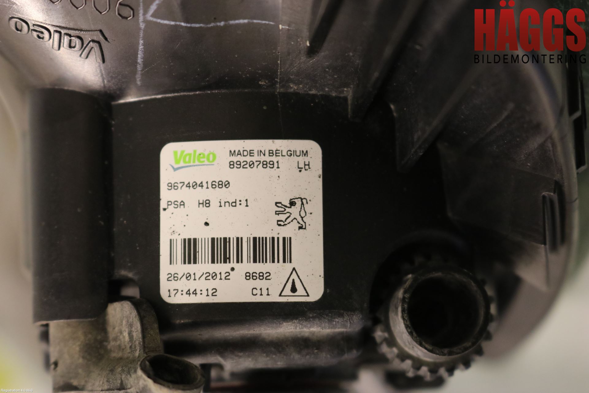 Peugeot 308 08-13 Dimljus-Varselljus Fram