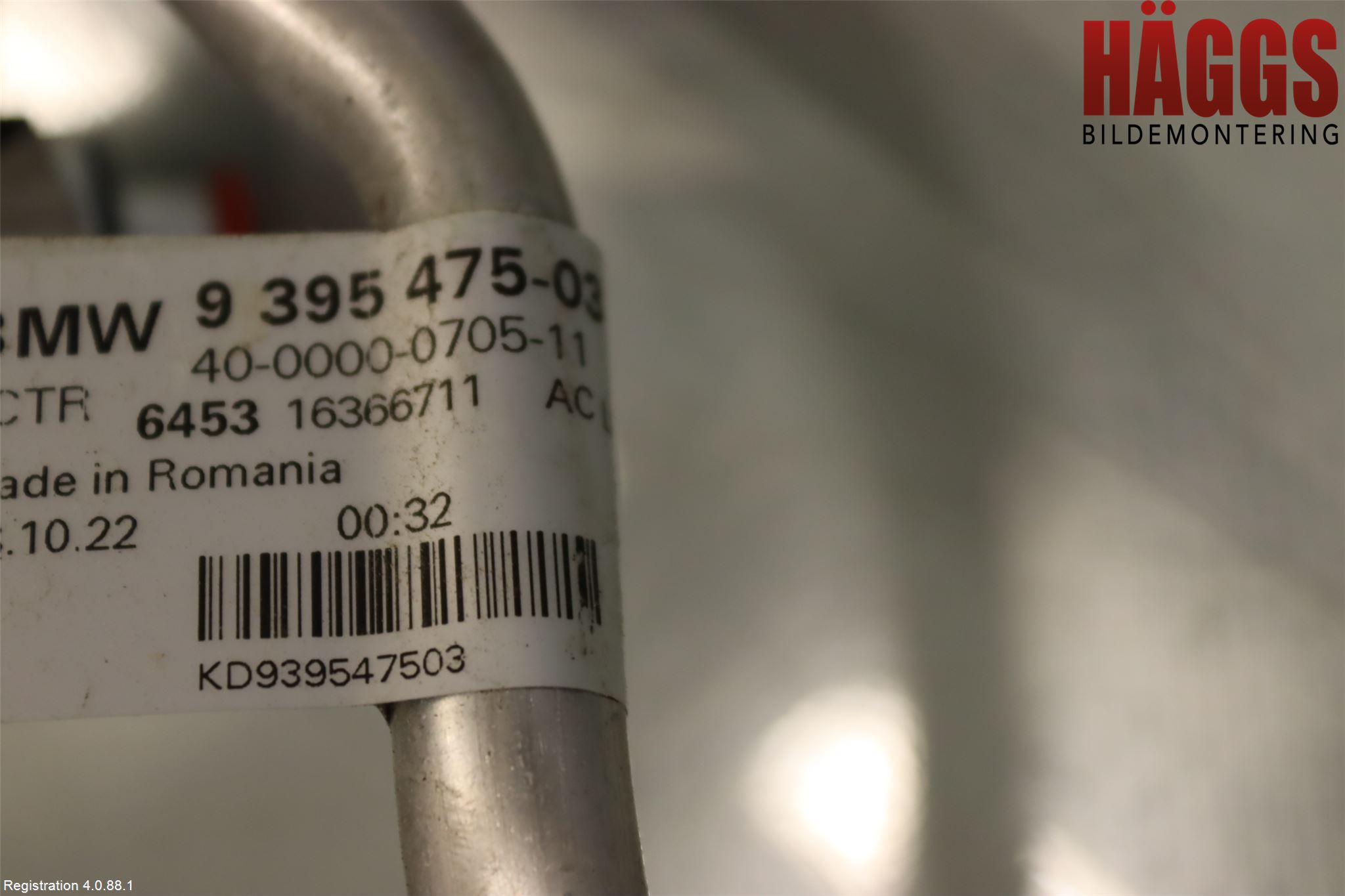 BMW 3 G20/G21/G80/G81 19- Ac Slang-Rör