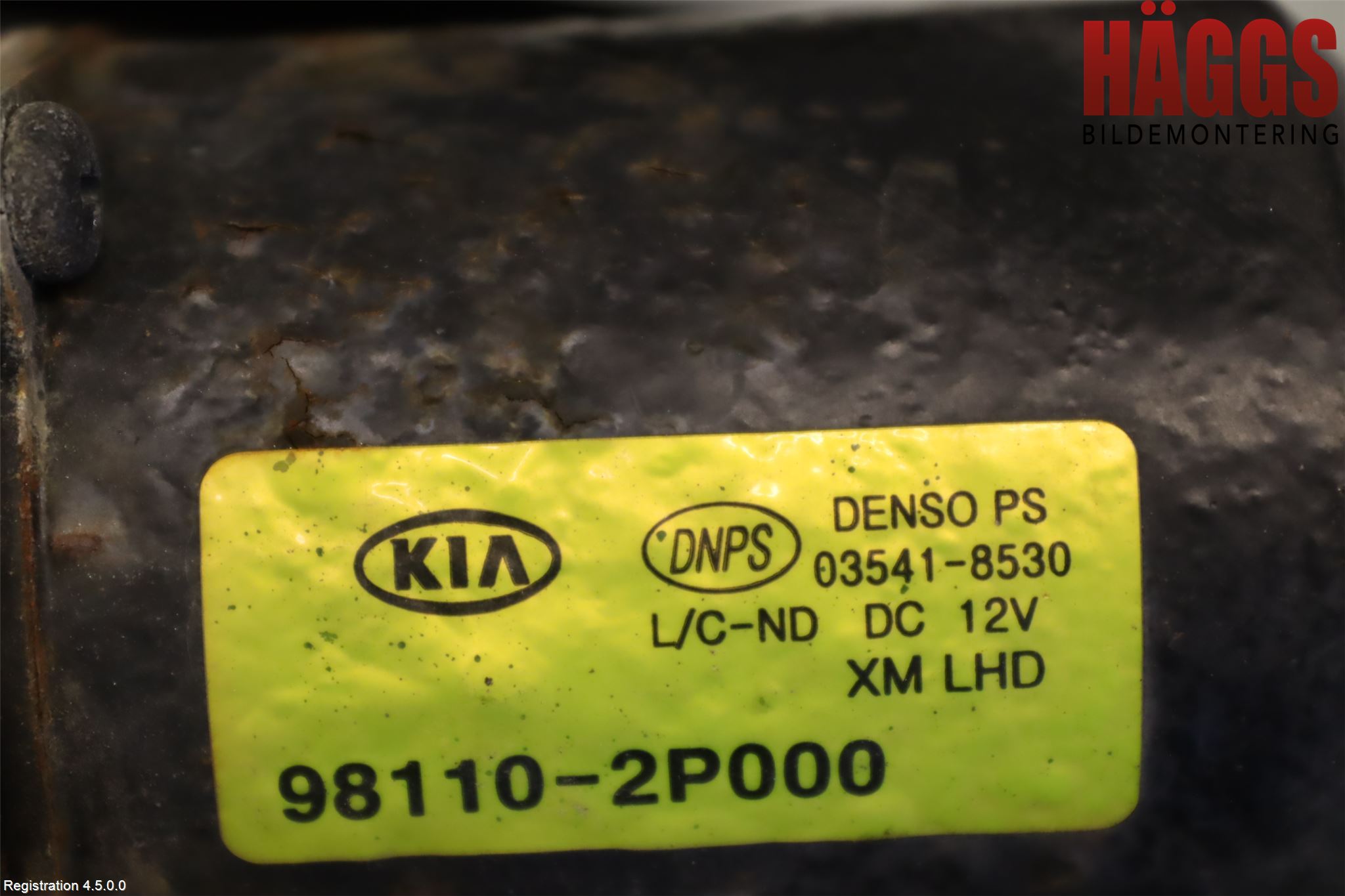 Kia SORENTO 10-14 Torkarmotor Vindruta