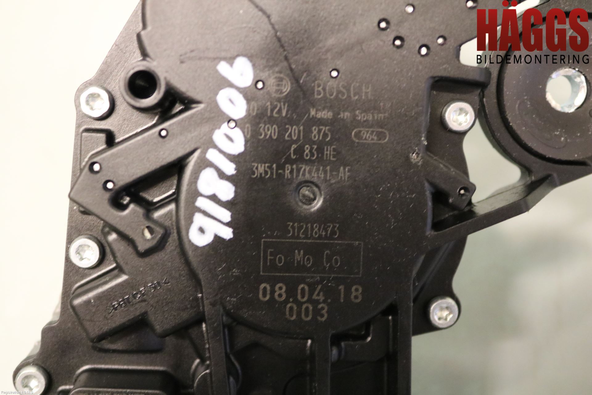 Volvo V50 08-12 Torkarmotor Baklucka