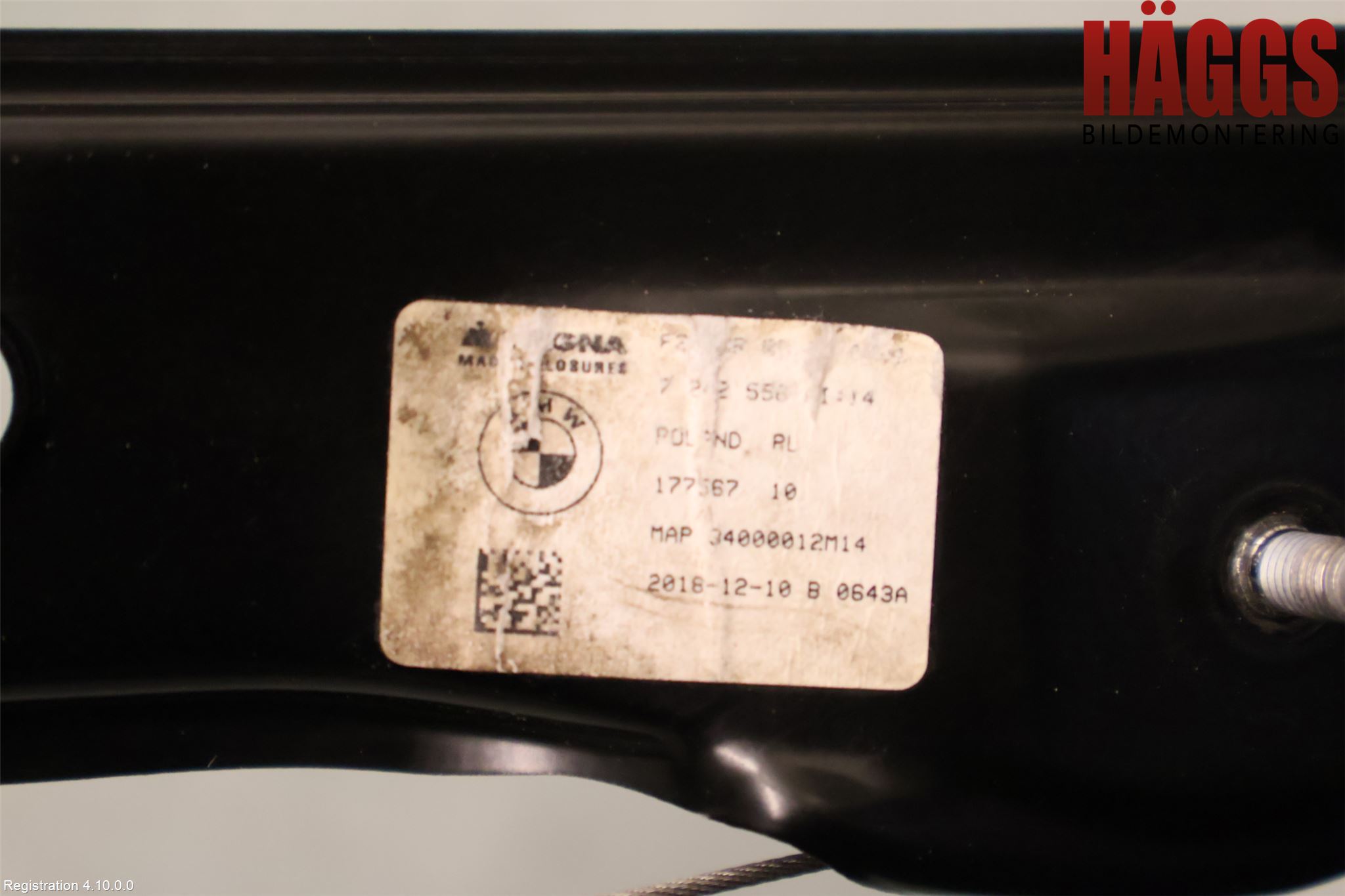 BMW 1 F20/F21 11-19 Fönsterhiss El Kompl