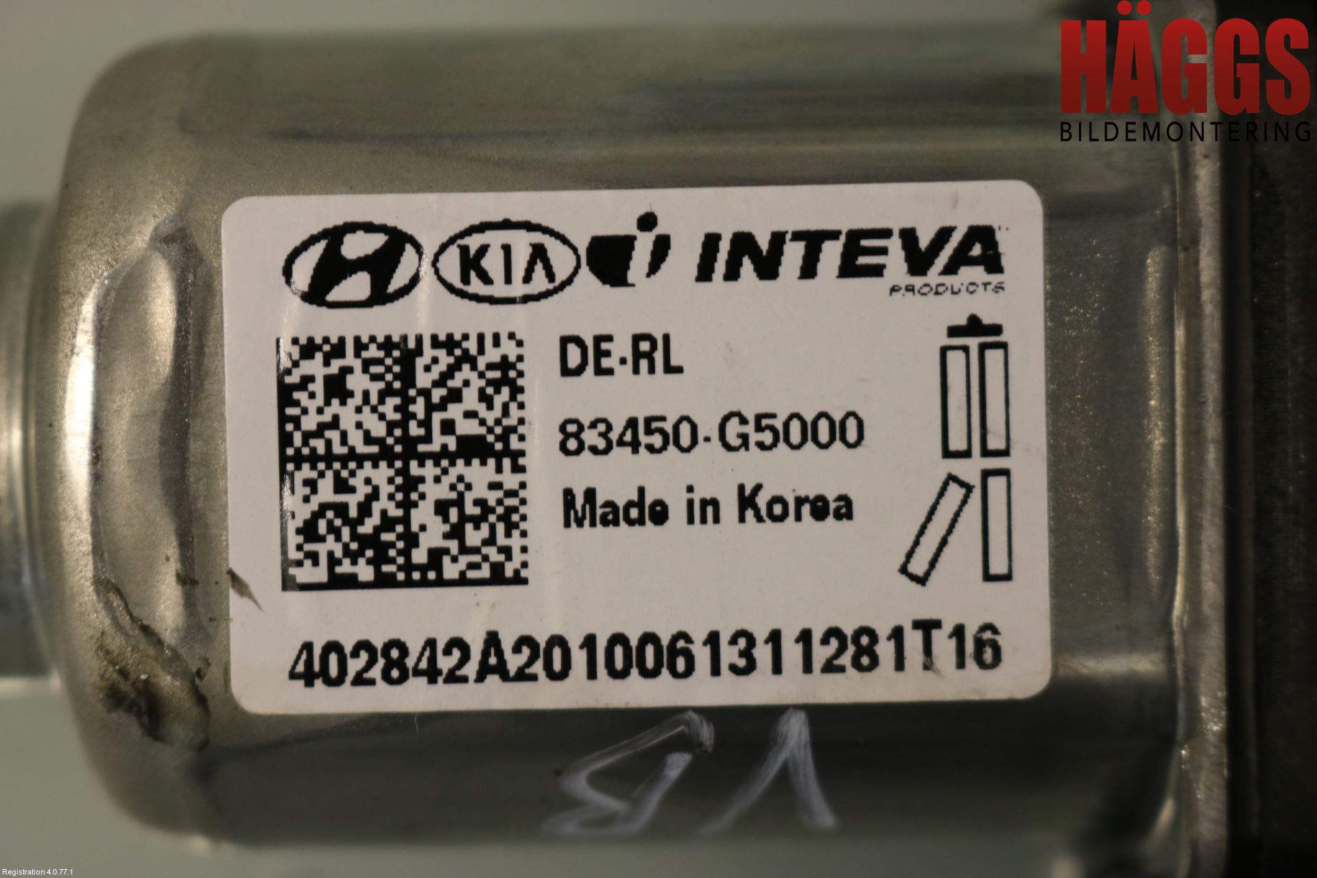Kia NIRO (DE) 17-22 Fönsterhissmotor