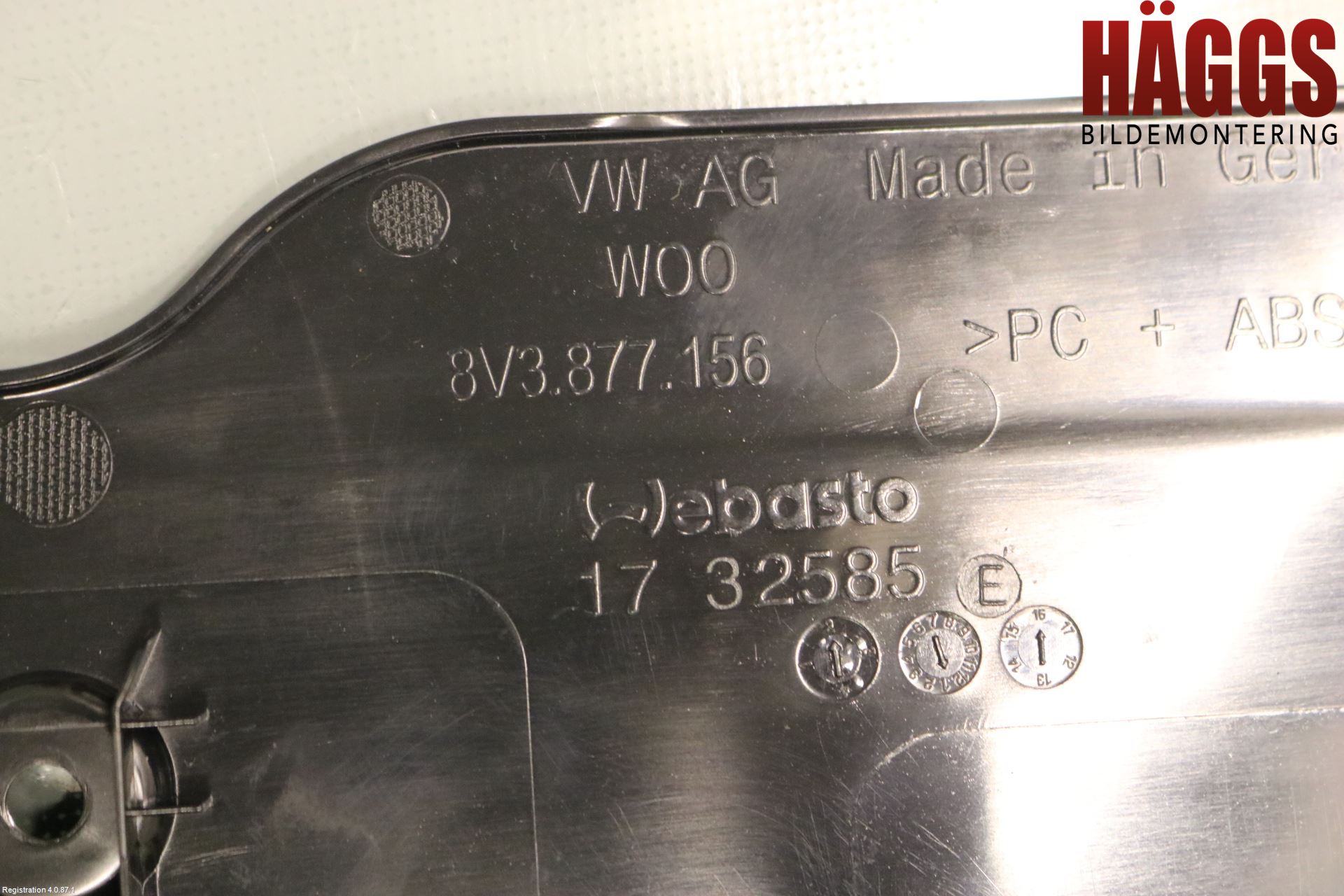 Audi A3/S3 8V 13-20 Taklucka