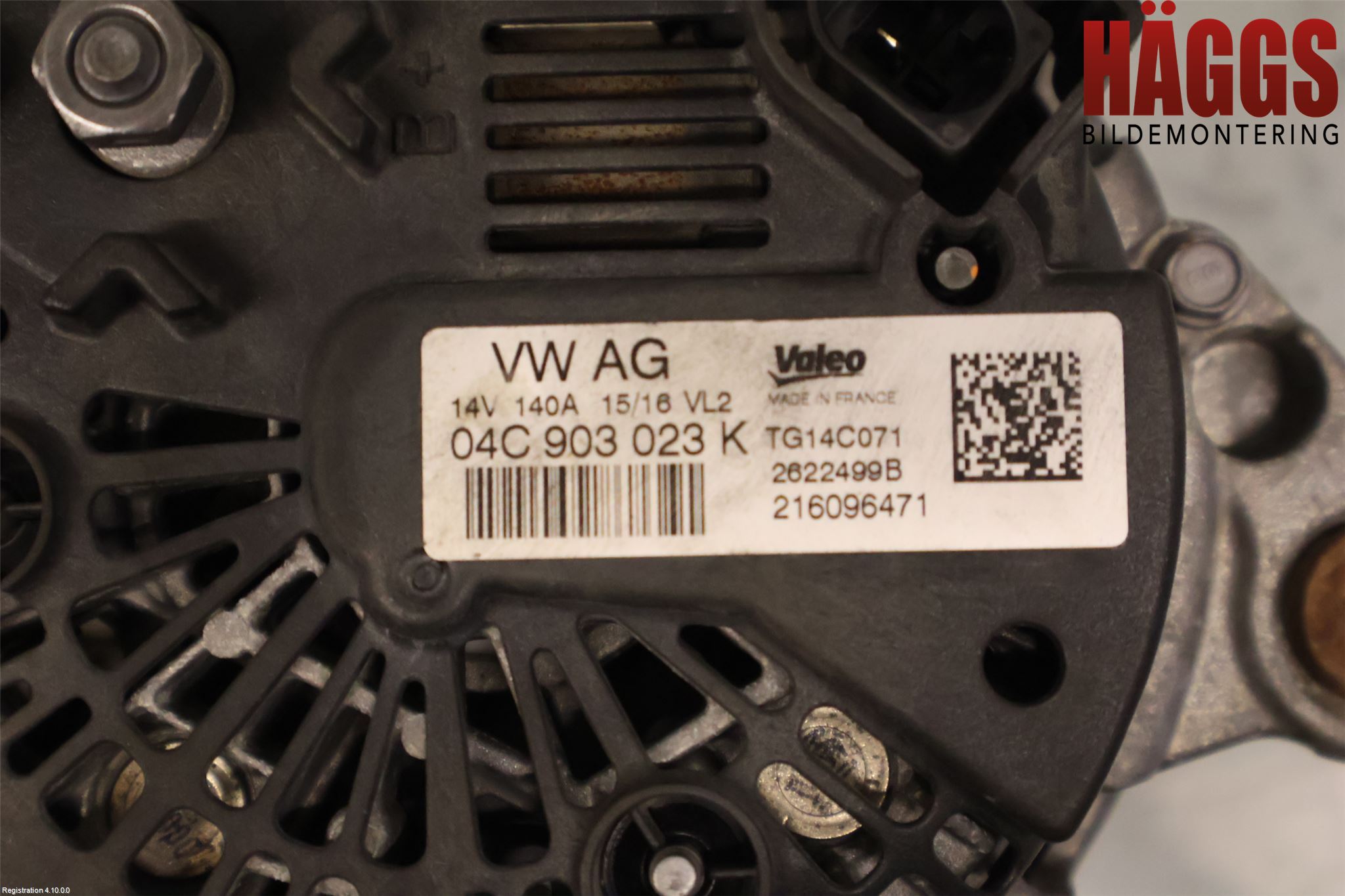 Volkswagen VW GOLF / E-GOLF VII 13-20 Generator