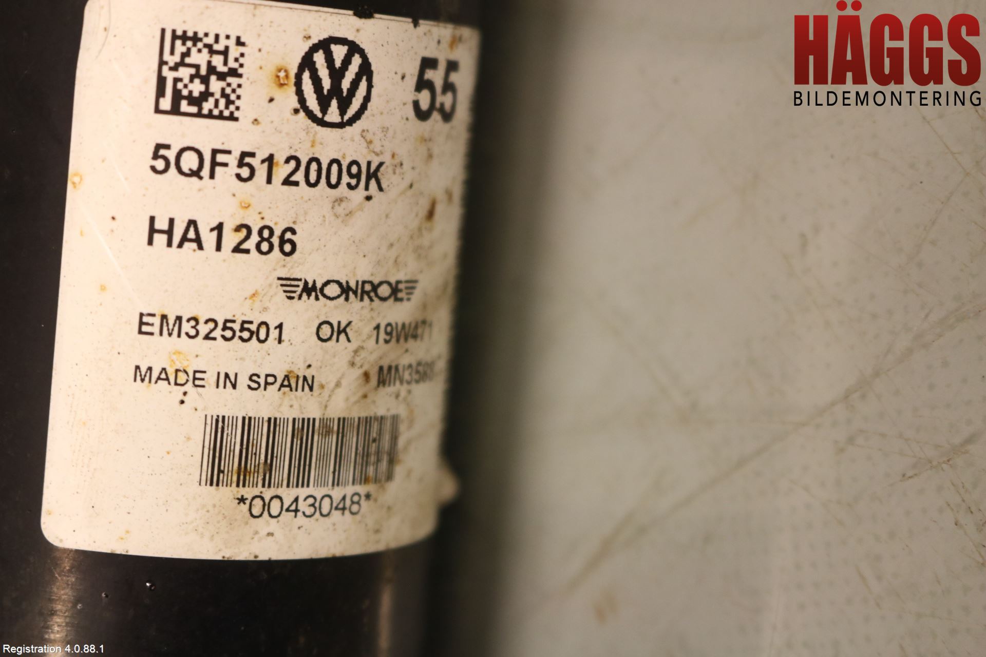 Volkswagen VW TIGUAN 16-24 Stötdämpare Bak