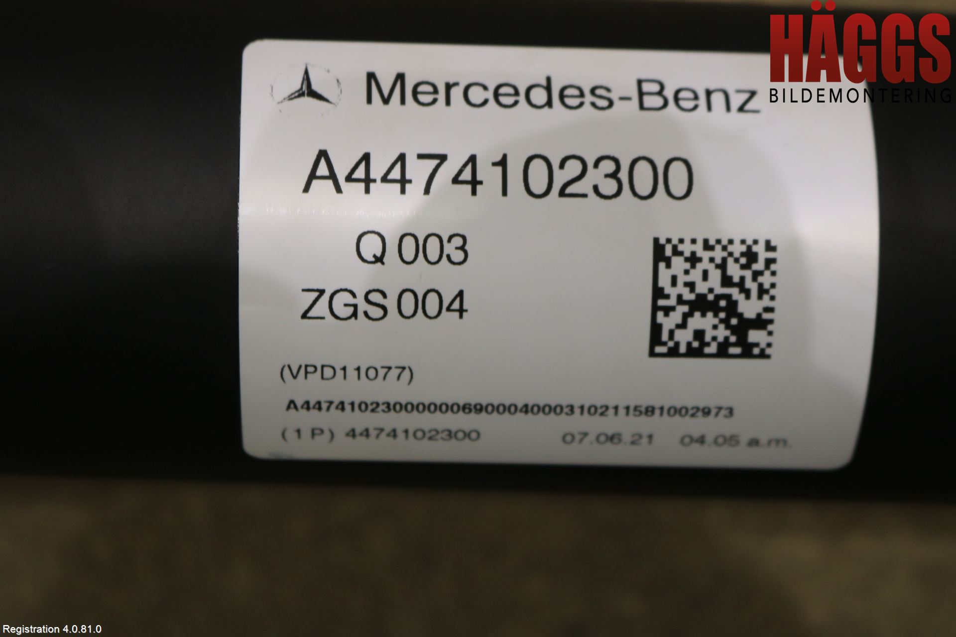 Mercedes-Benz MB VITO/V-KLASS (W640,W447,W448) 14- Mellanaxel Komp