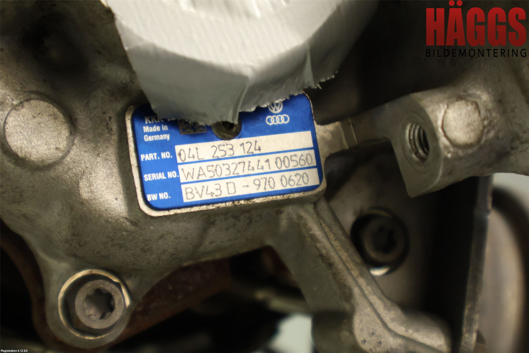 Audi A4/S4 B9 20- Turboaggregat