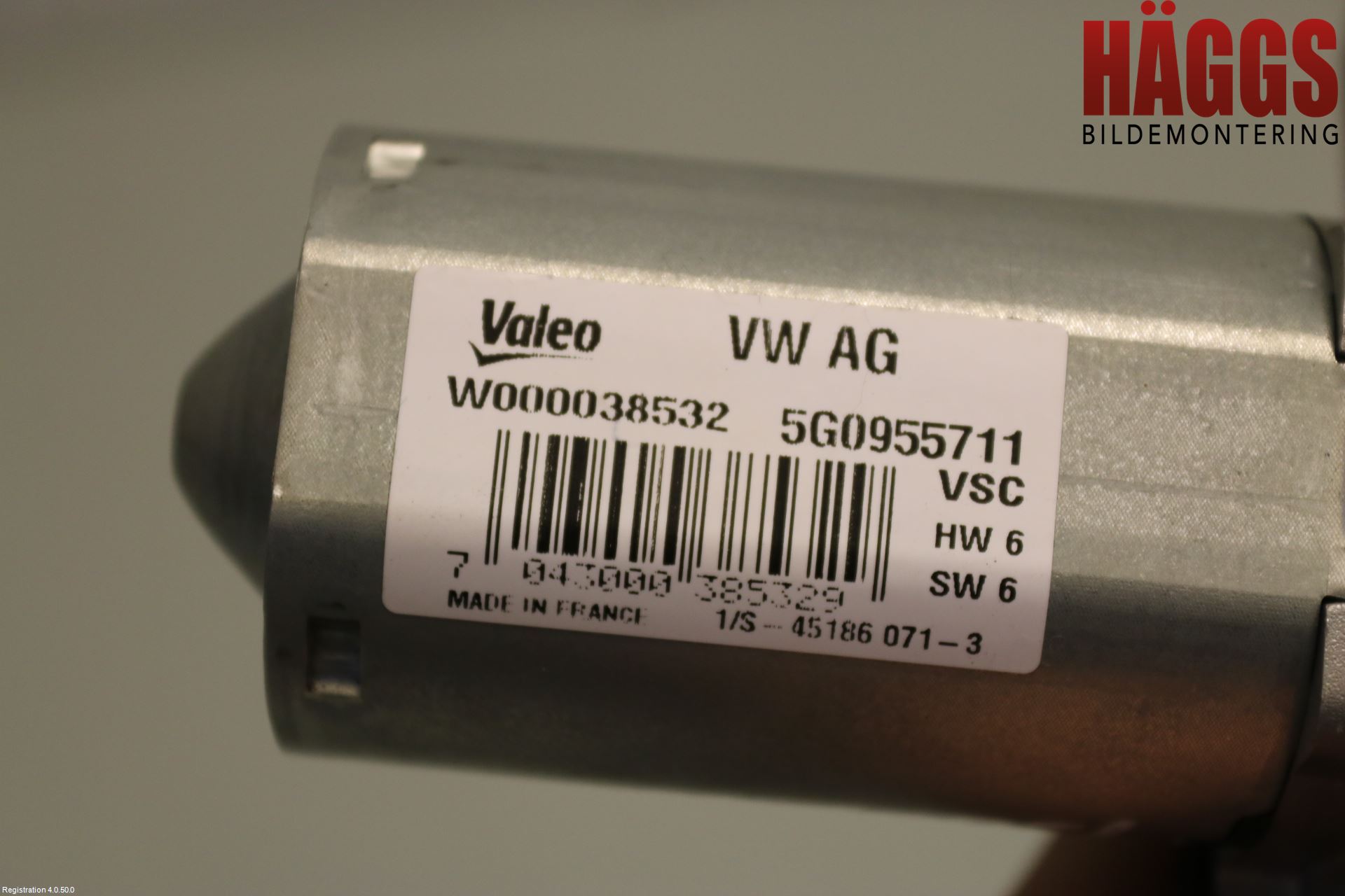 Volkswagen VW GOLF / E-GOLF VII 13-20 Torkarmotor Baklucka