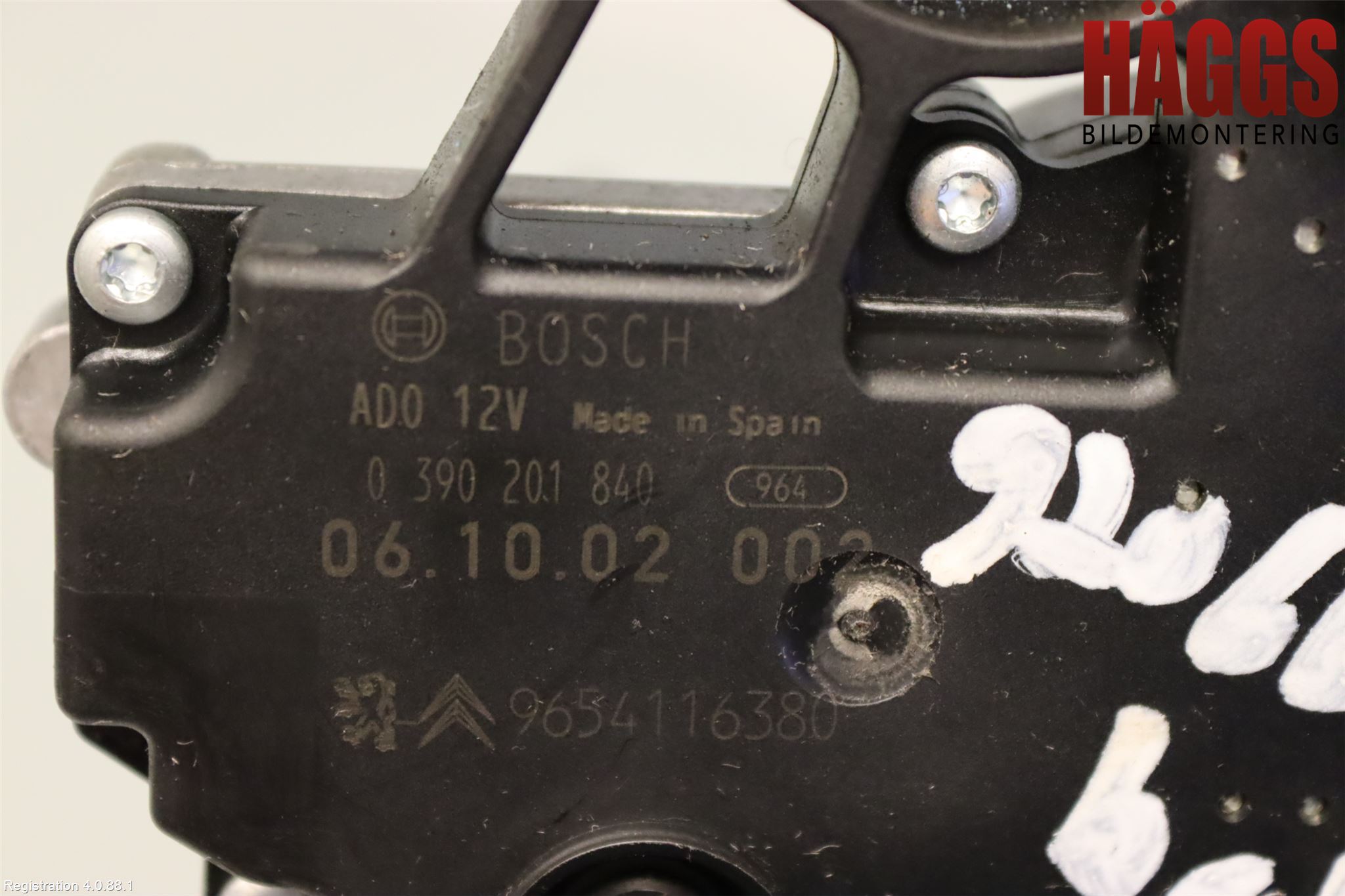 Citroen C4 PICASSO 06-13 Torkarmotor Baklucka