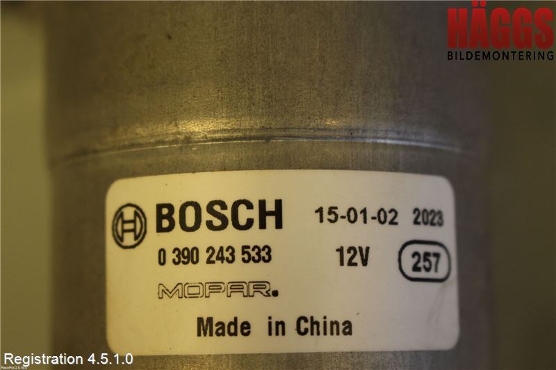 Fiat 500X 15- Torkarmotor Vindruta