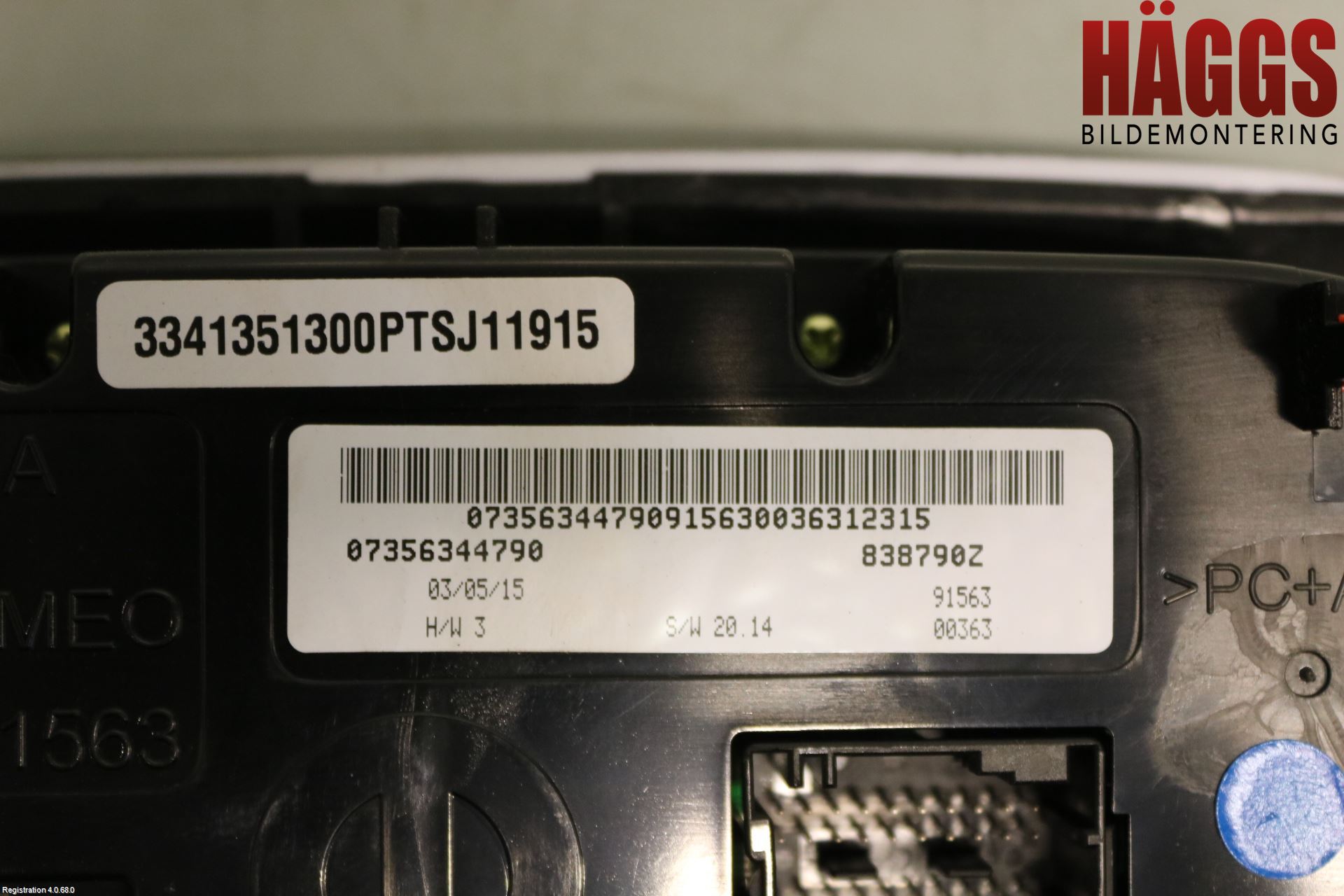 Fiat 500X 15- Ac Styrenhet Ac Manöveren