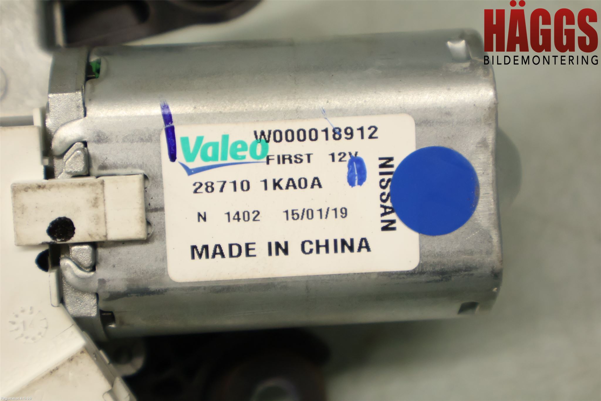 Nissan PULSAR Torkarmotor Baklucka