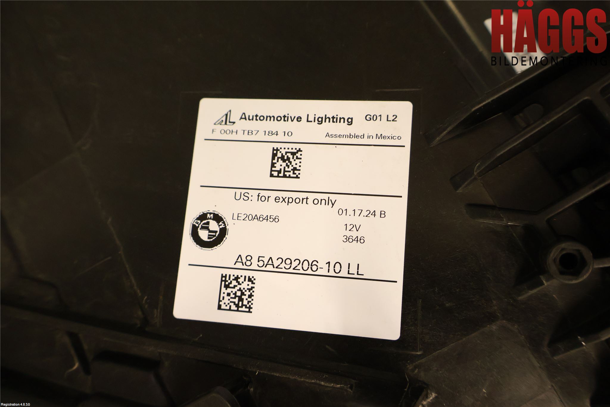 BMW X3 G01 18- Strålkastare Höger