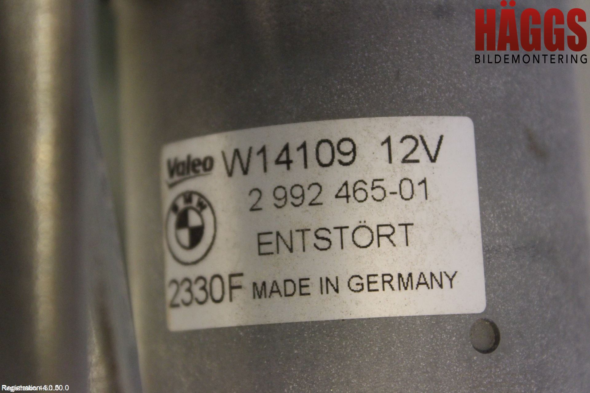 BMW X1 E84 10-15 Torkarmotor Vindruta