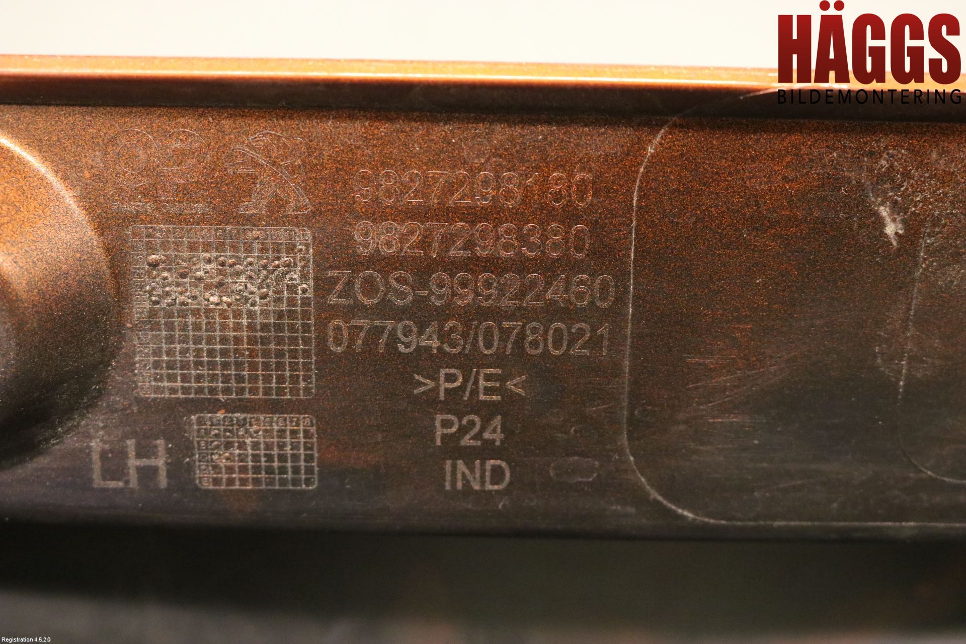 Peugeot 2008/E-2008 20- Stötfångardel Bak Vä