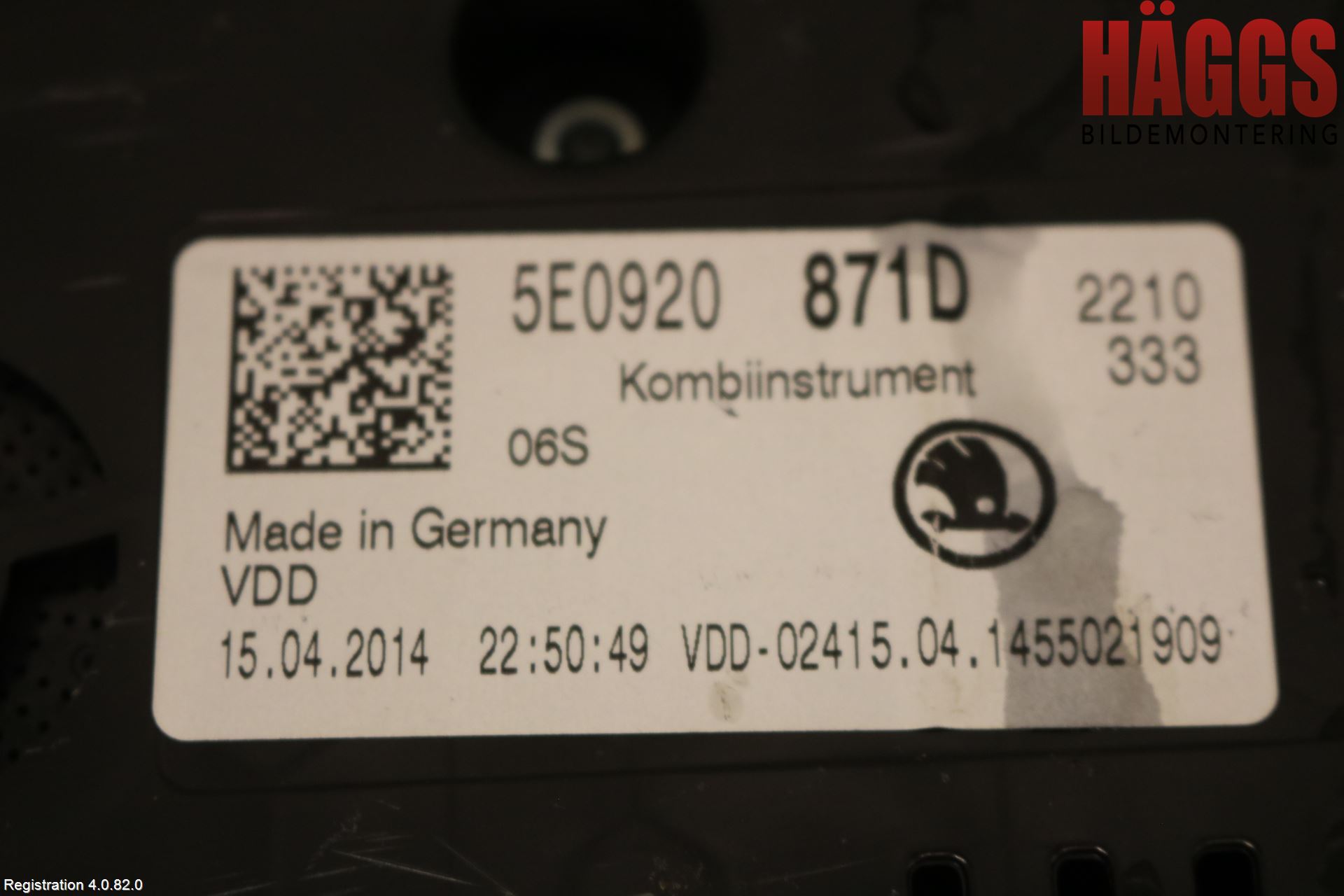 Skoda OCTAVIA (5E) 13-20 Instrument Komb