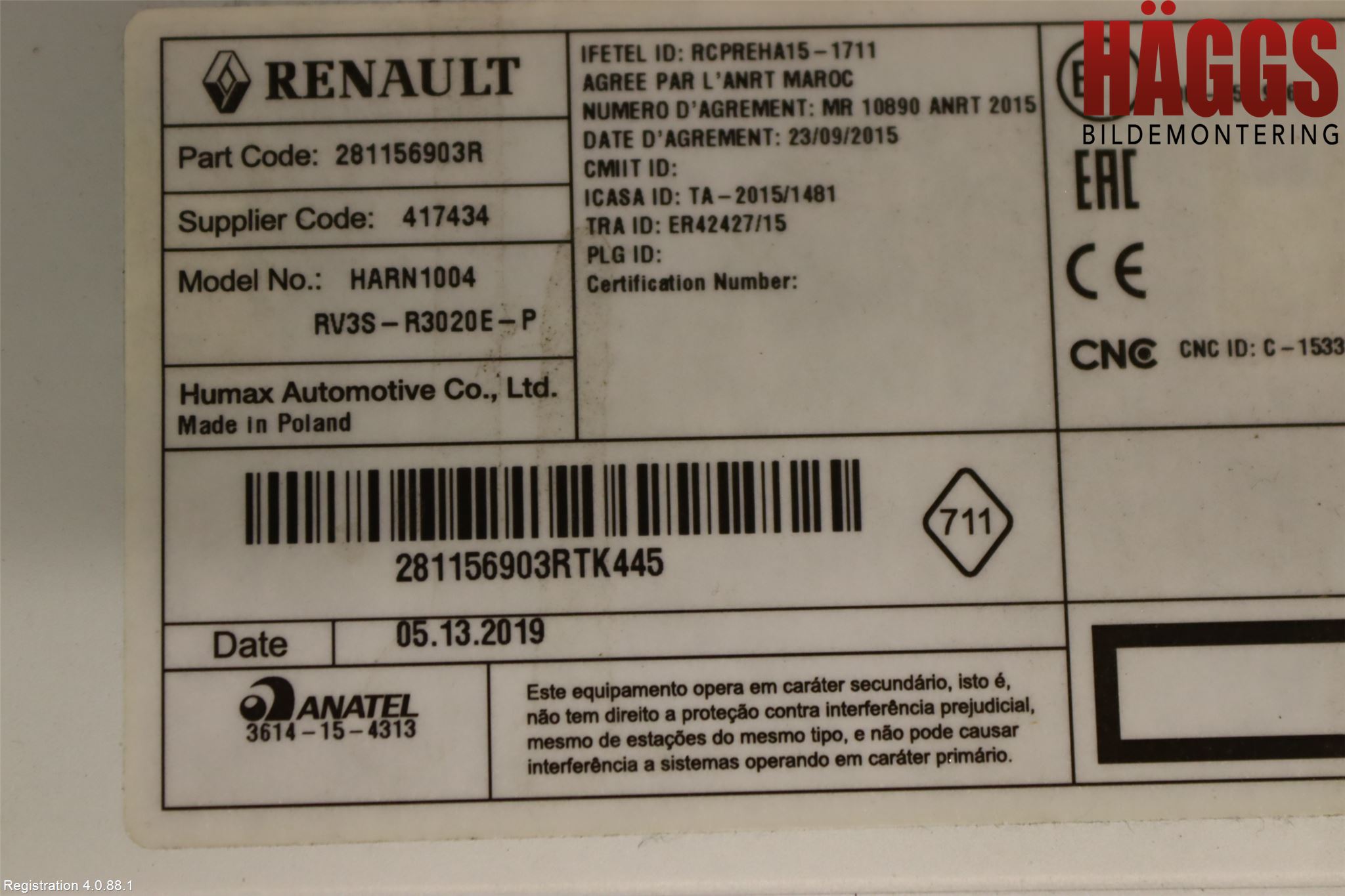 Mercedes-Benz MB CITAN (W415) 13-21 Cd Radio - Multimediapanel