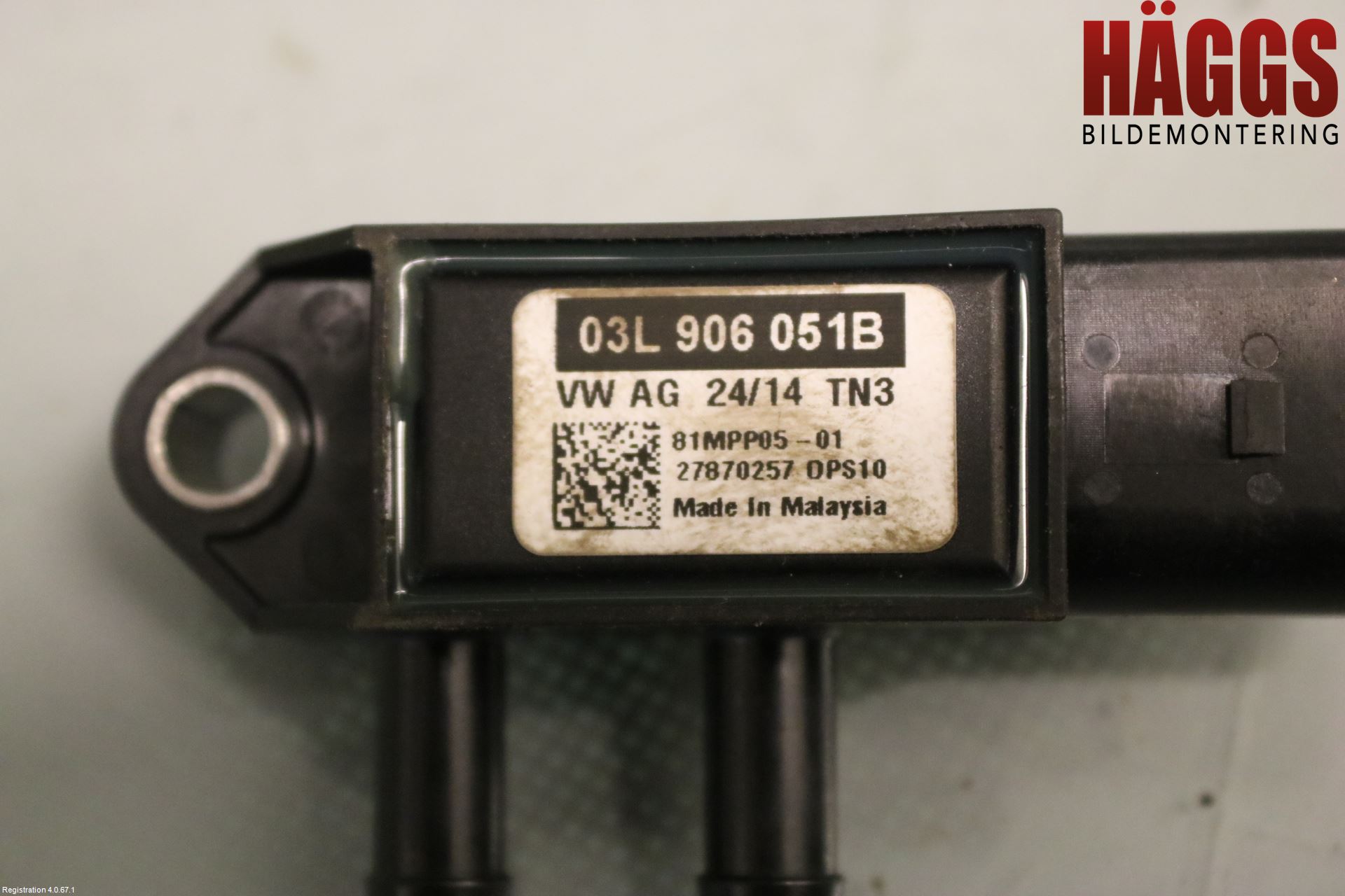 Audi A3/S3 8V 13-20 Givare Temp-Tryck Avgas