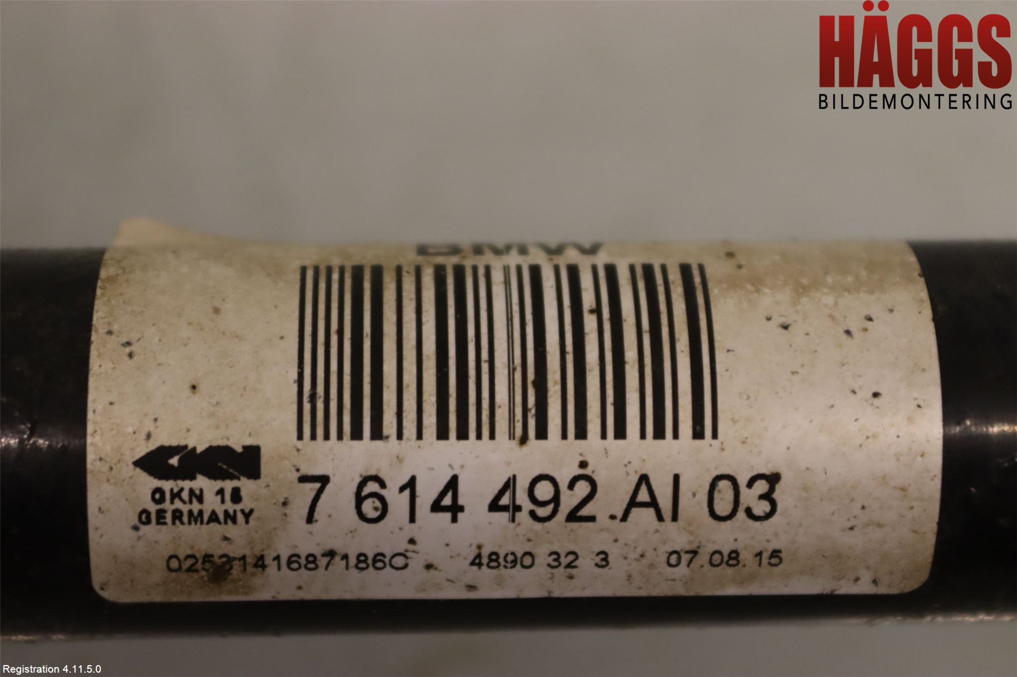 BMW X3 F25 10-17 Drivaxel Bak Höger