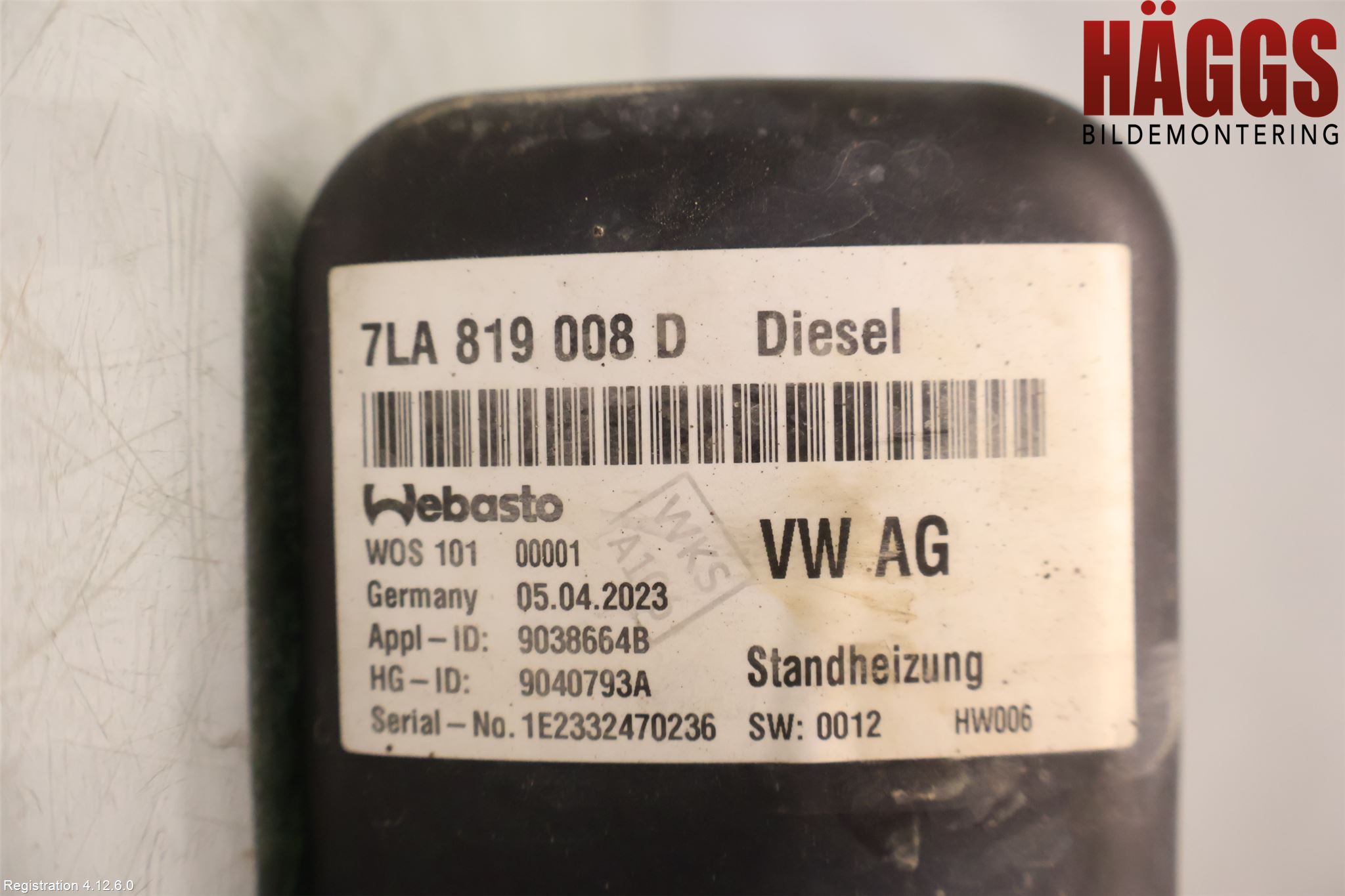 Volkswagen VW TRANSP/CARAVELLE (T6) 16-22 Dieselvärmare
