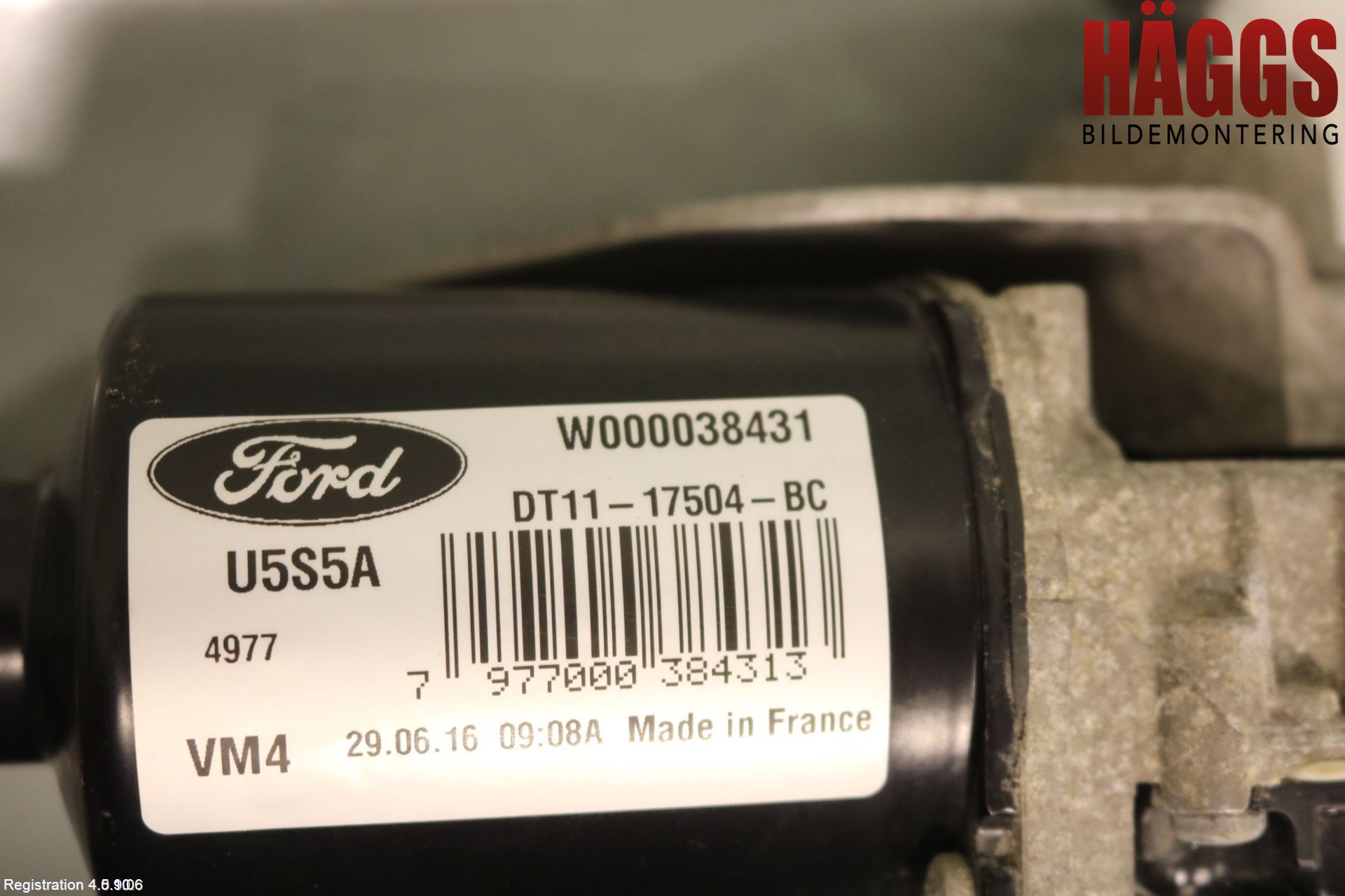 Ford TRANSIT/TOURNEO CONNECT 13-22 Torkarmotor Vindruta