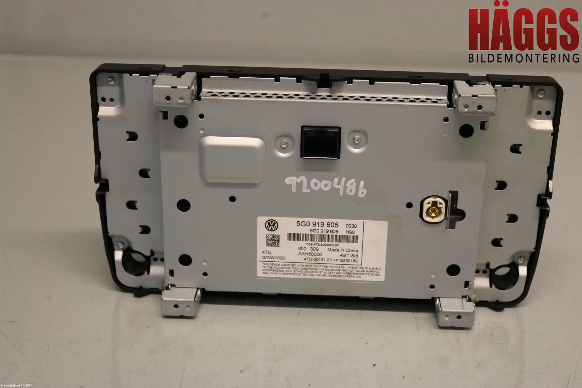 Volkswagen VW GOLF / E-GOLF VII 13-20 Cd Radio - Multimediapanel