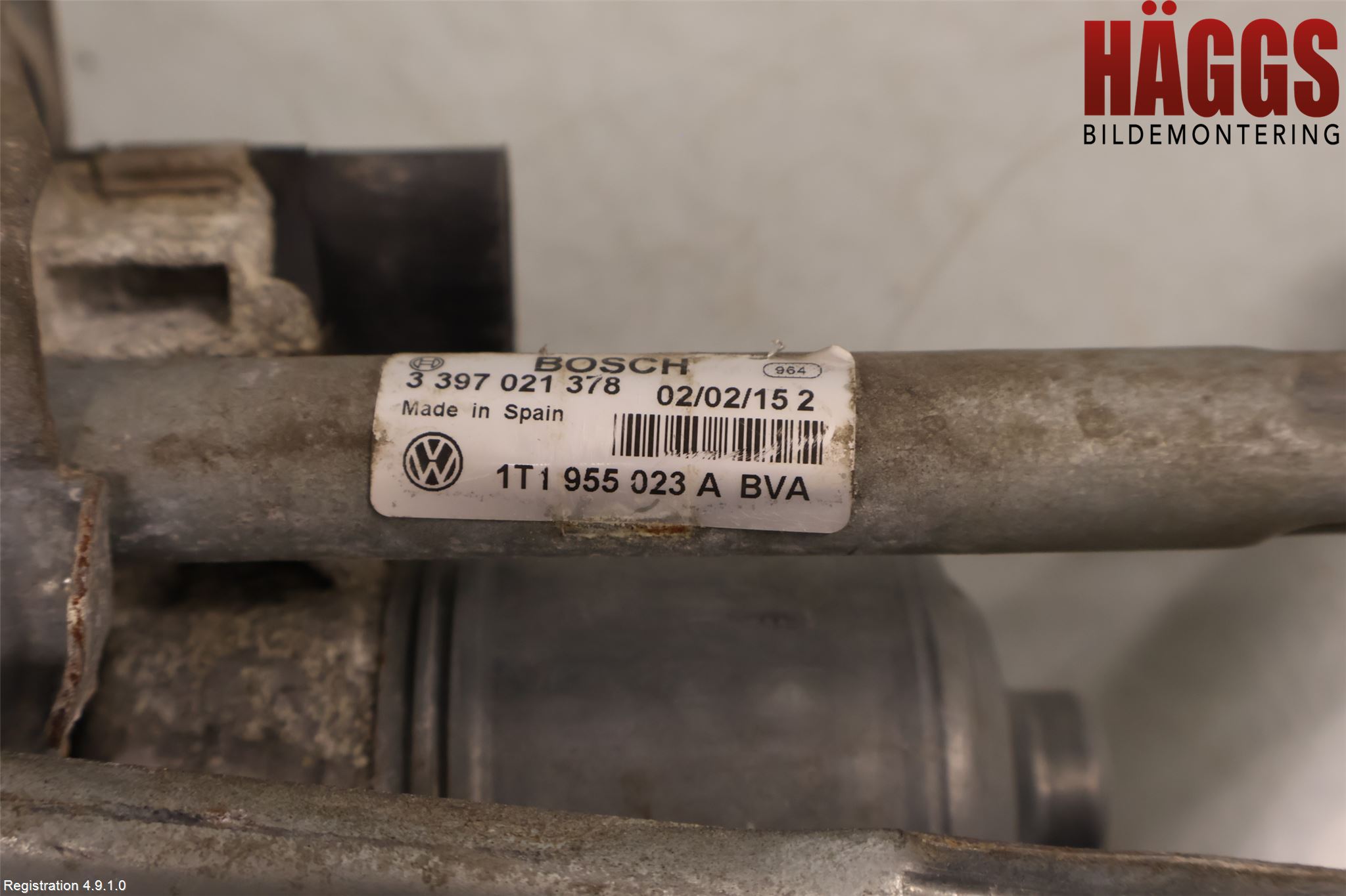 Volkswagen VW CADDY 11-15 Torkarmotor Vindruta