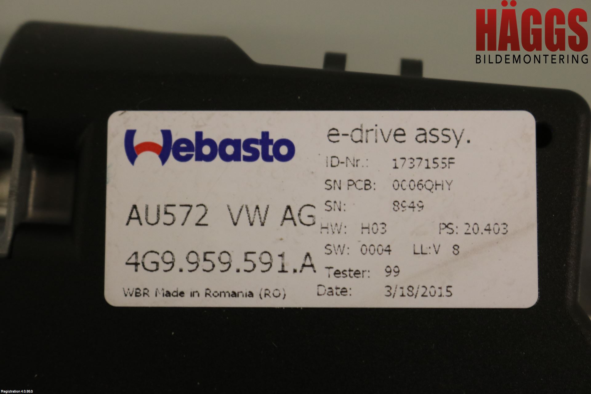 Audi A6/S6 4G 11-18 Taklucksmotor