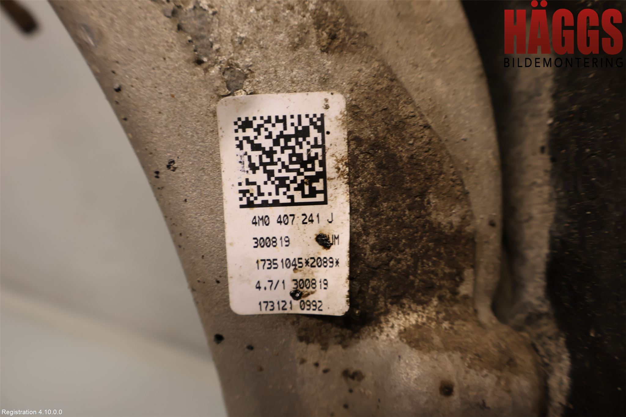 Audi Q7/SQ7 Styrspindel Lagerhus Vä