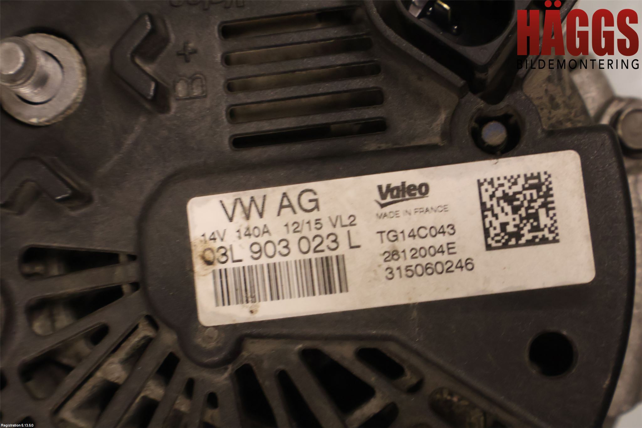 Volkswagen VW PASSAT 15-19 Generator