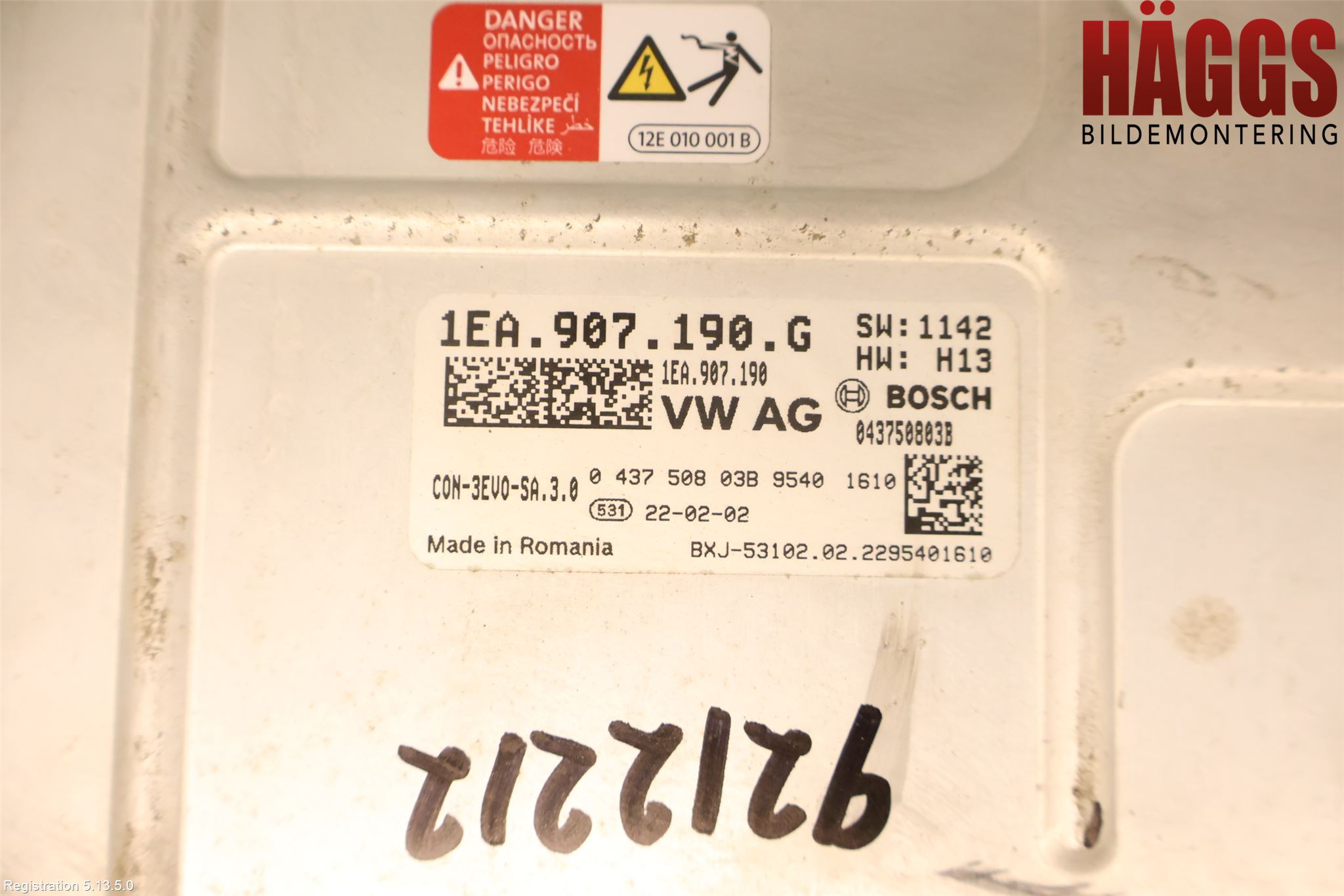 Volkswagen VW ID.5 22- Dc-Cd Omvandlare Hybrid