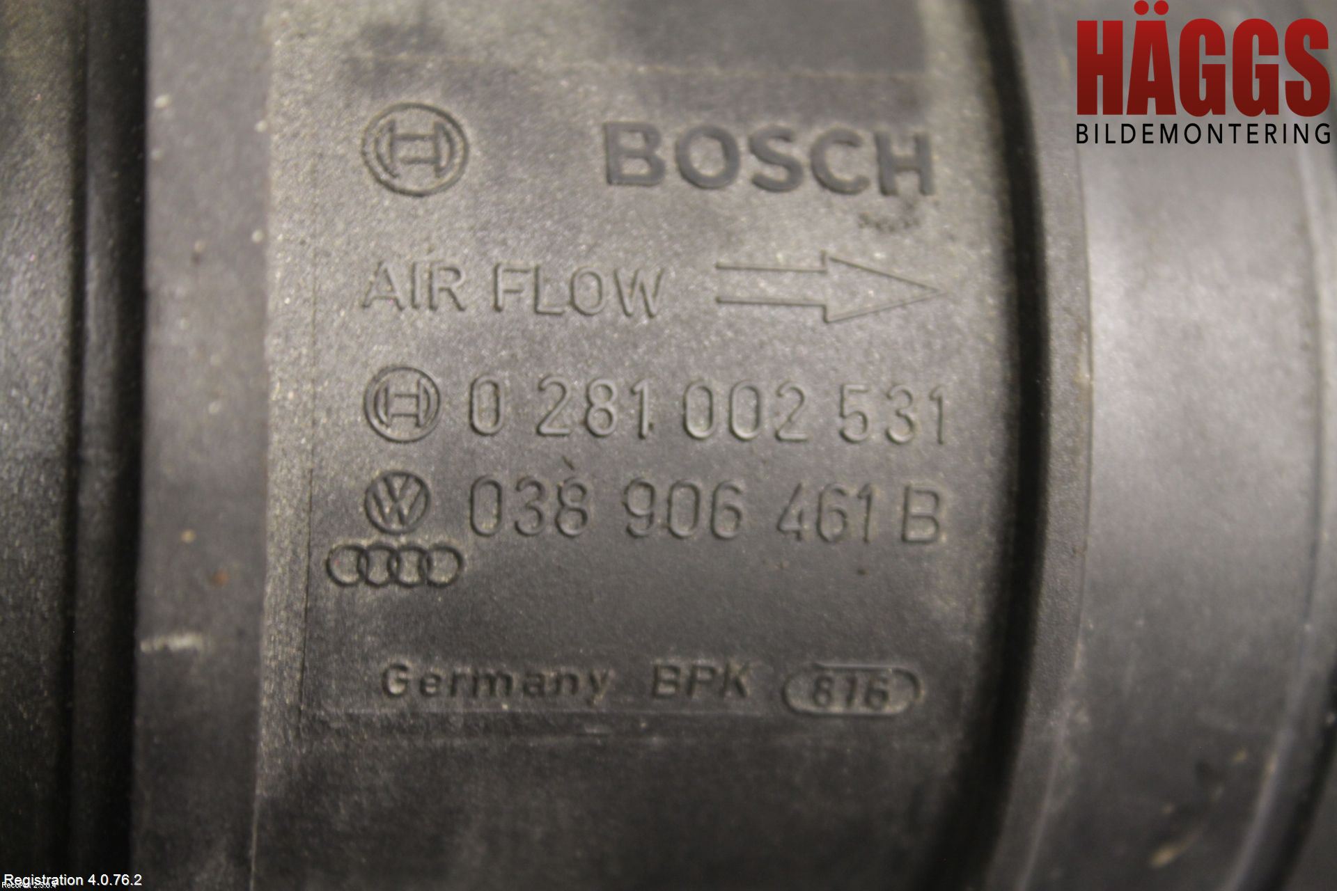 Volkswagen VW POLO 05-09 Injluftmassamätare