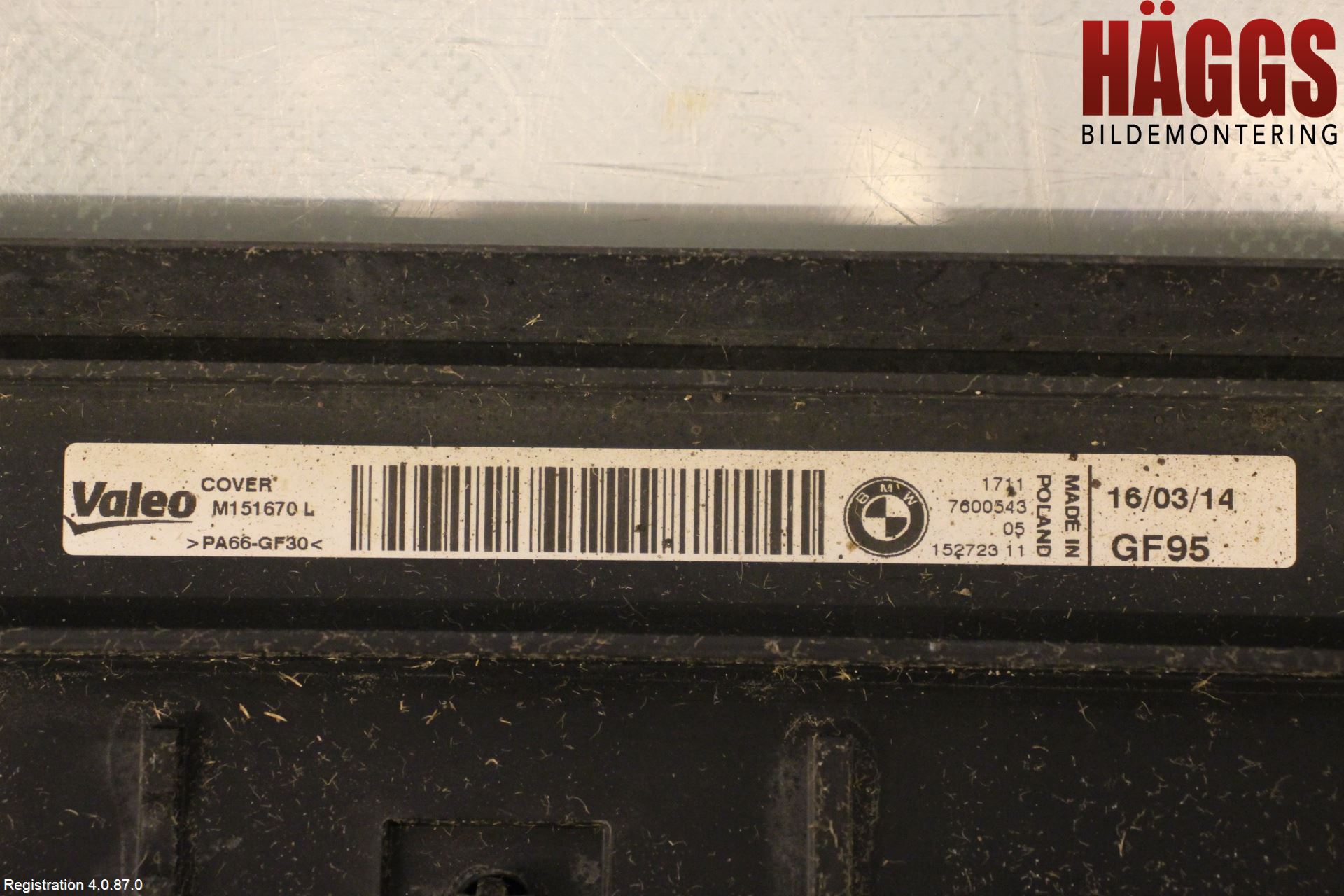 BMW 1 F20/F21 11-19 Kylarfäste-Ram-Balk