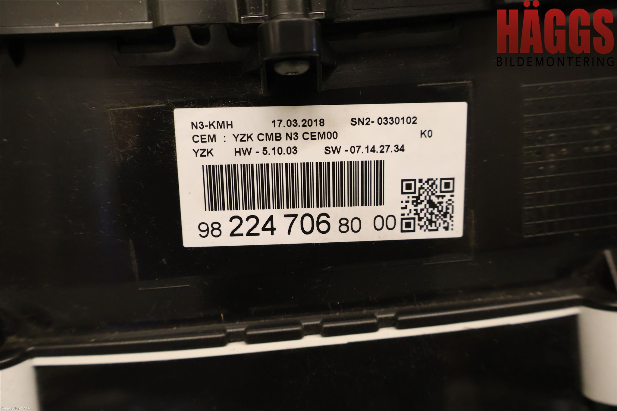 Citroen SPACETOURER/E-SPACETOURER 16- Instrument Komb