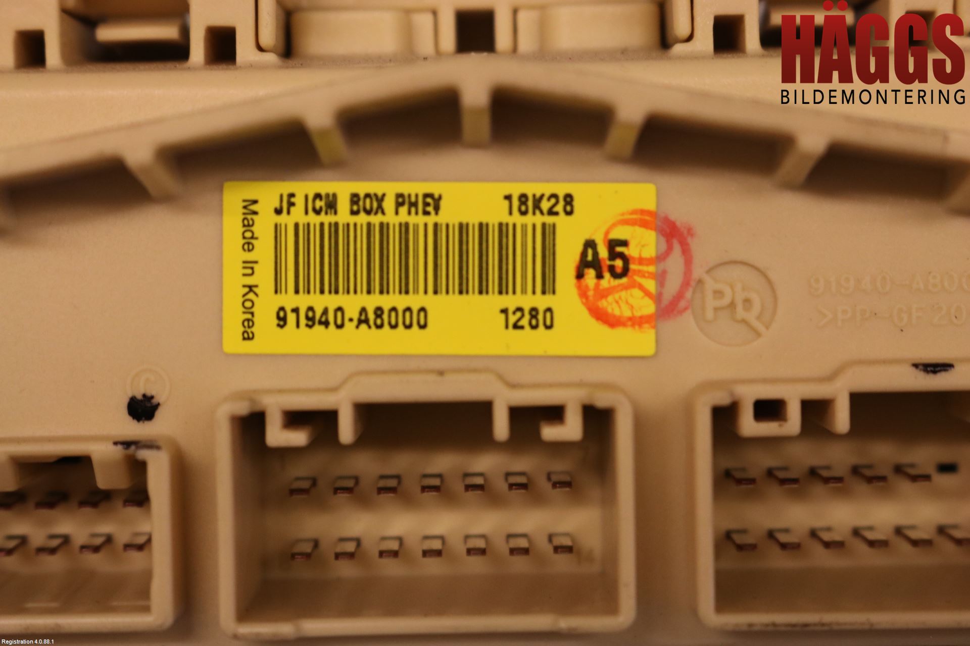 Kia OPTIMA 16-20 Säkringsdosa-Elcentral