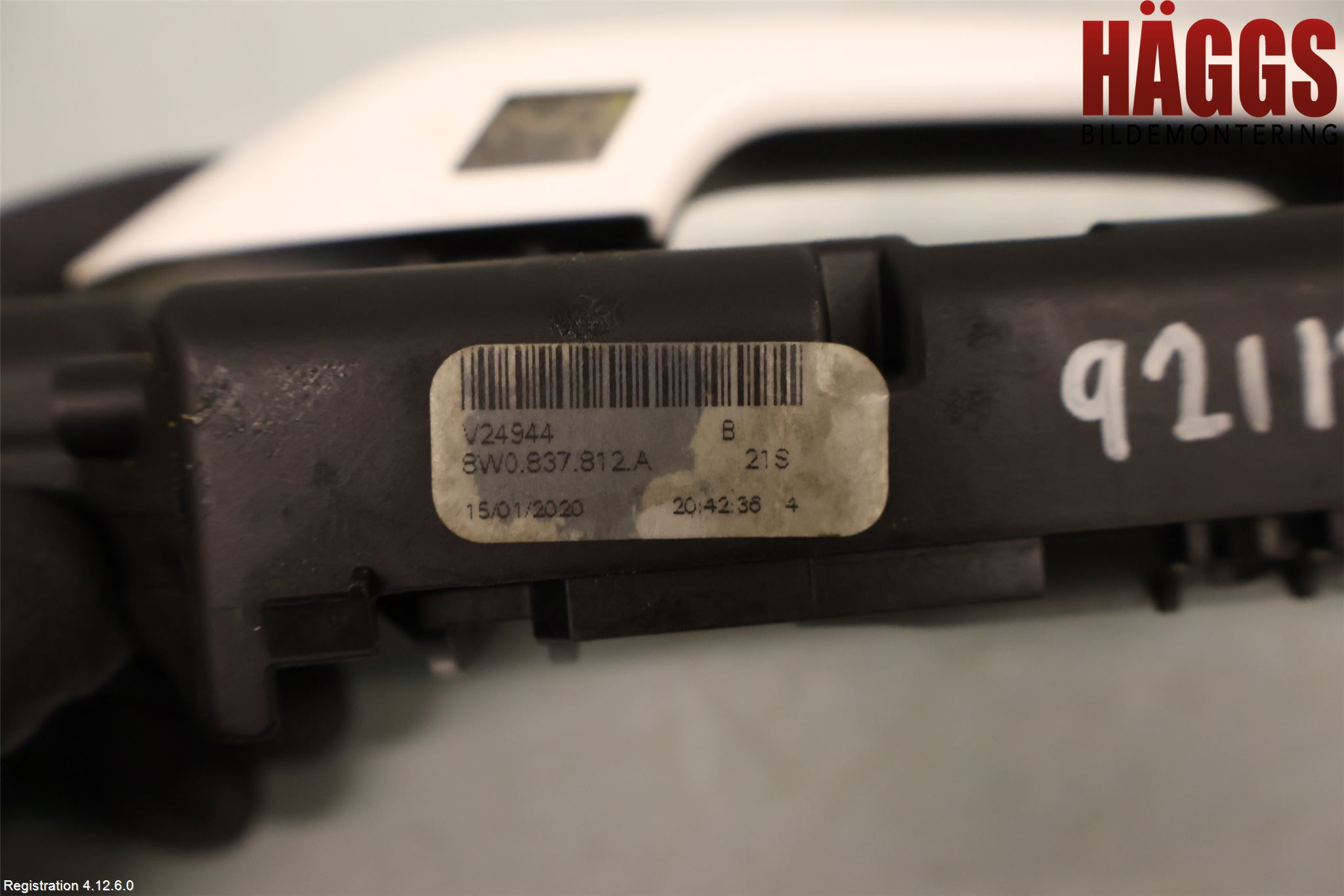 Audi A4/S4 B9 20- Dörrhandtag Yttre Hö