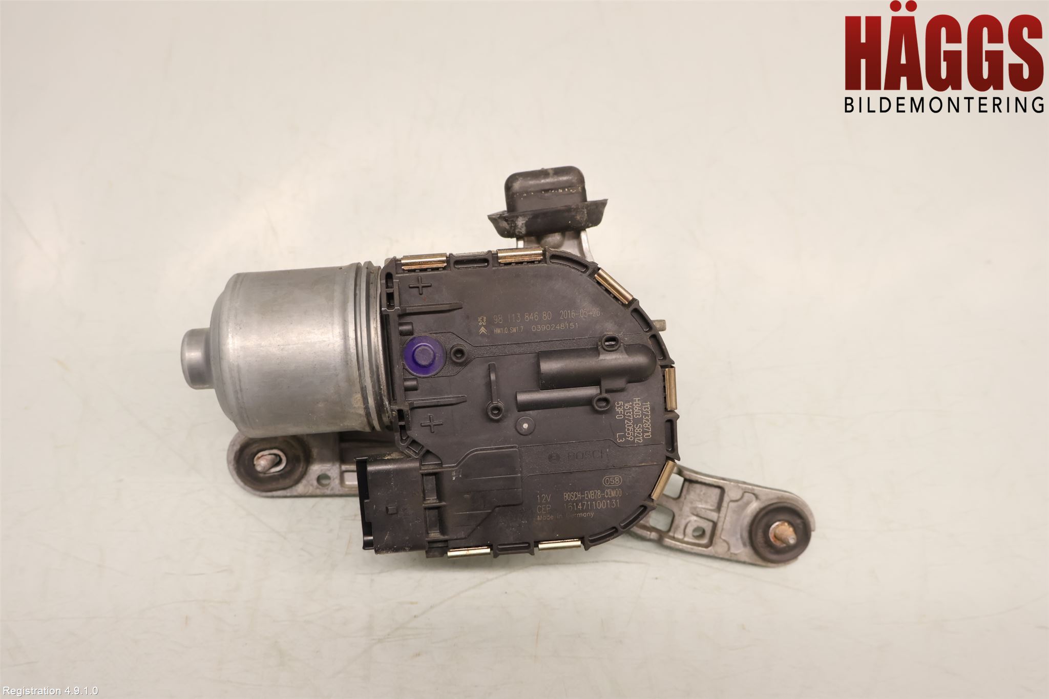 Citroen C4 PICASSO 14-18 Torkarmotor Vindruta