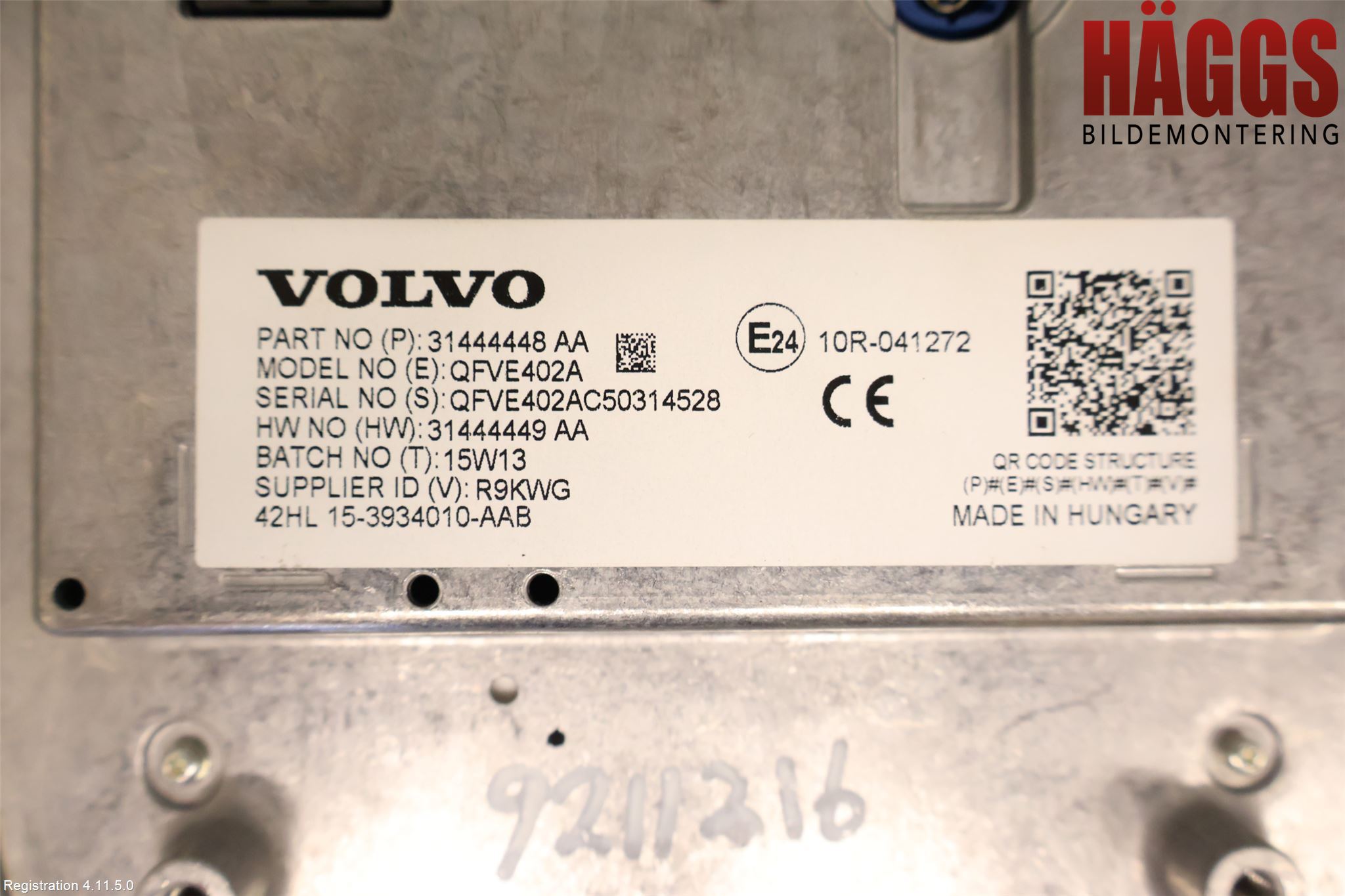 Volvo XC90/RECHARGE 16- Bildskärm