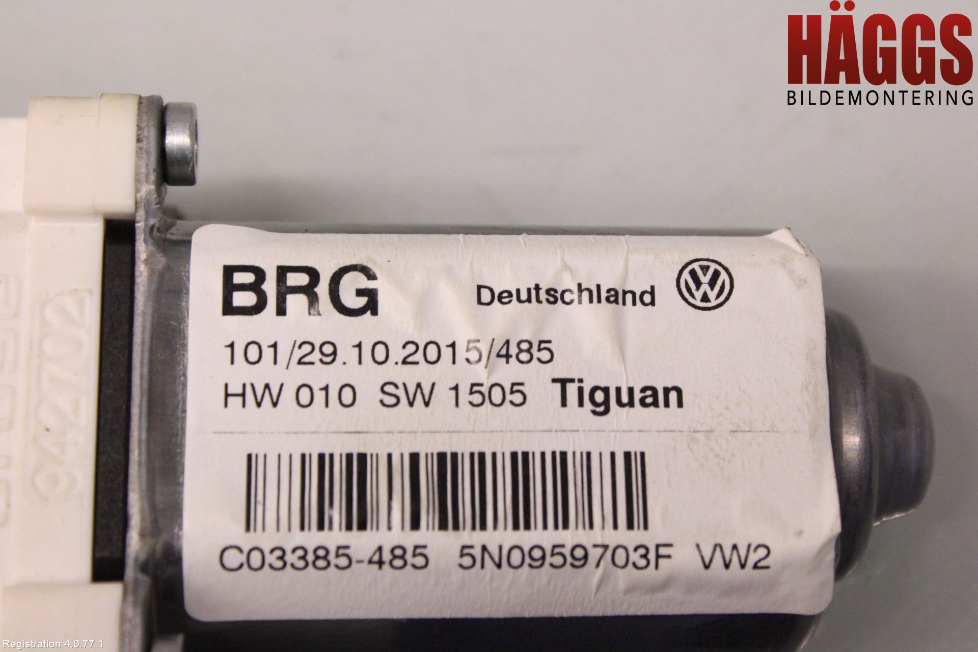 Volkswagen VW TIGUAN 07-16 Fönsterhissmotor