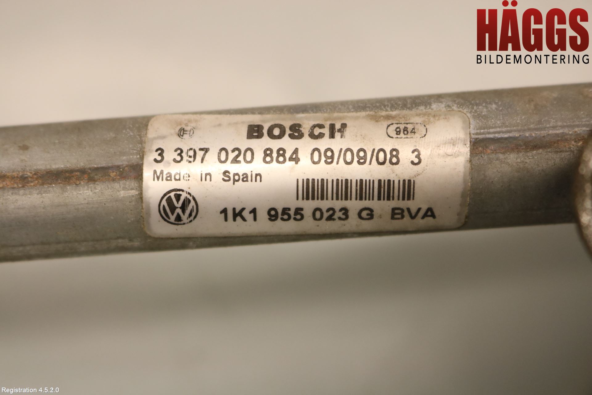 Volkswagen VW GOLF VI 09-13 Torkarmotor Vindruta