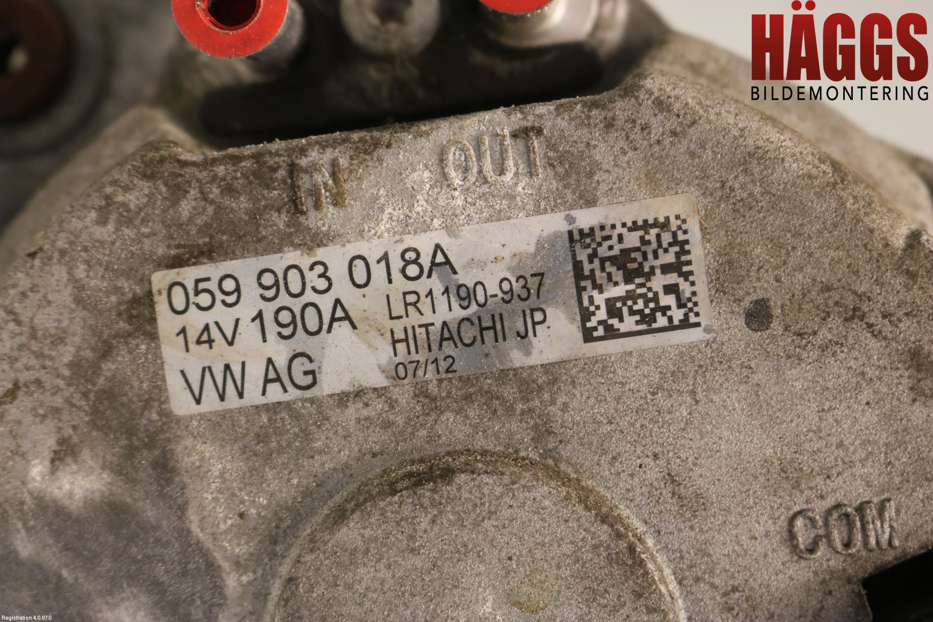 Volkswagen VW TOUAREG 7P 11-18 Generator