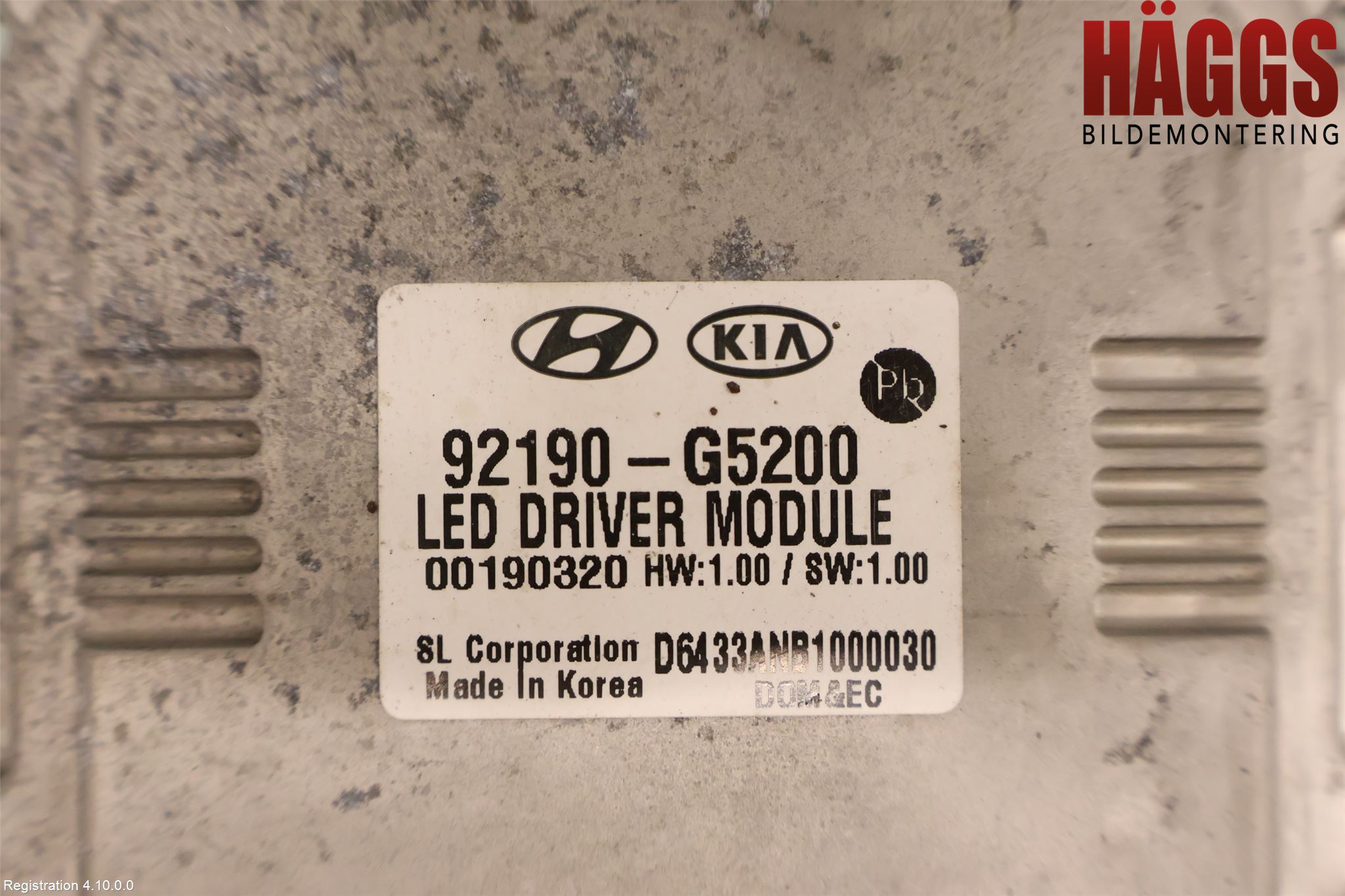 Kia NIRO (DE) 17-22 Styrenhet Strålkastare